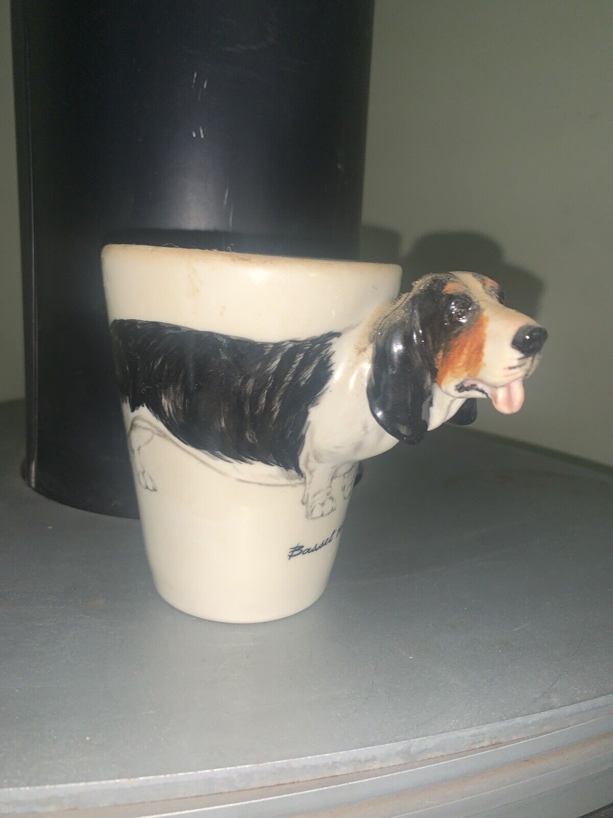 BLUE WITCH Basset Hound Dog Bondy Pet Products 3-Dimensional 8 oz Mug
