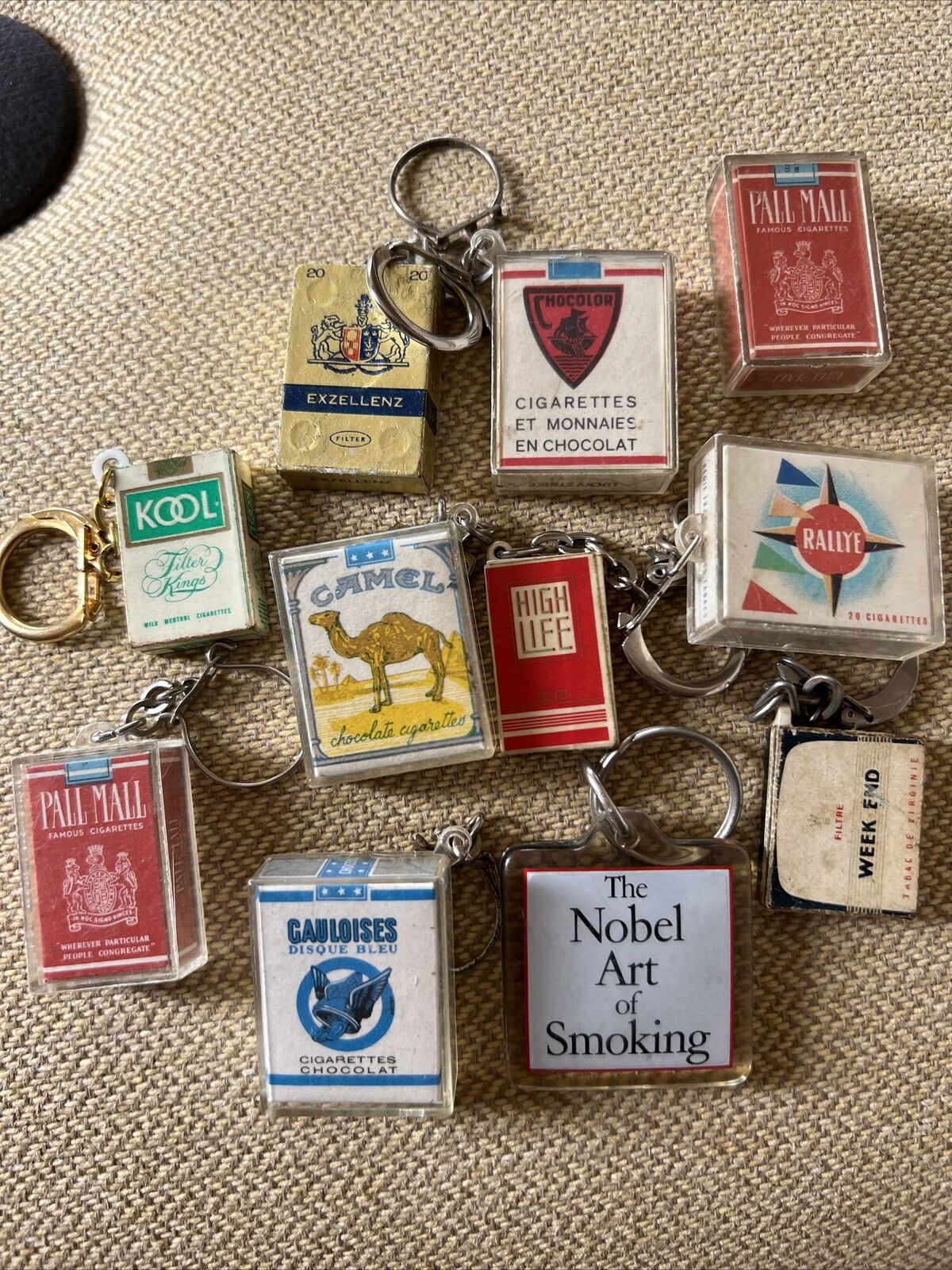 Vintage Keychain Lot Cigarettes Some Rare 11