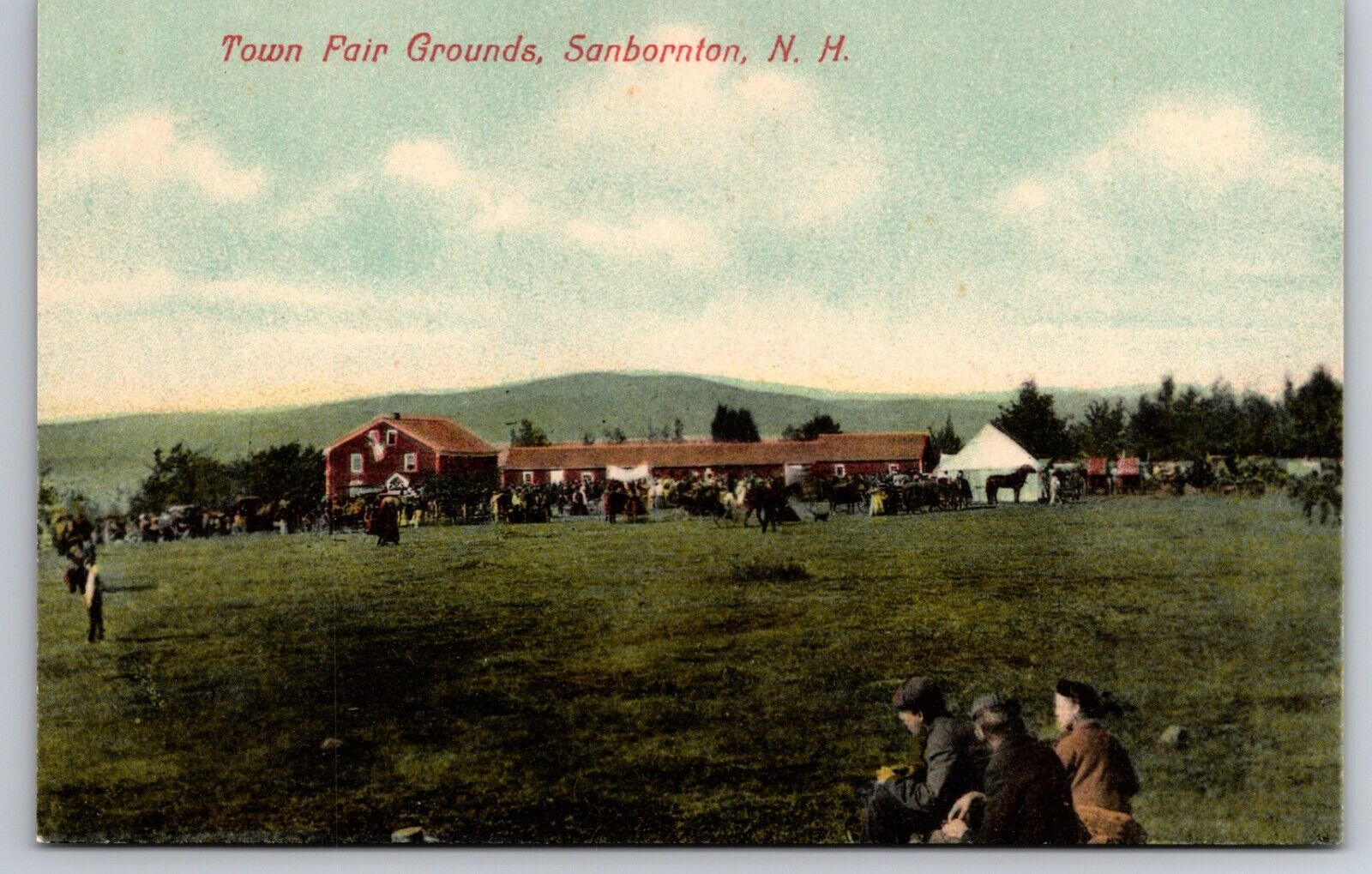 Town Fair Grounds Sanbornton New Hampshire NH c1910 Postcard