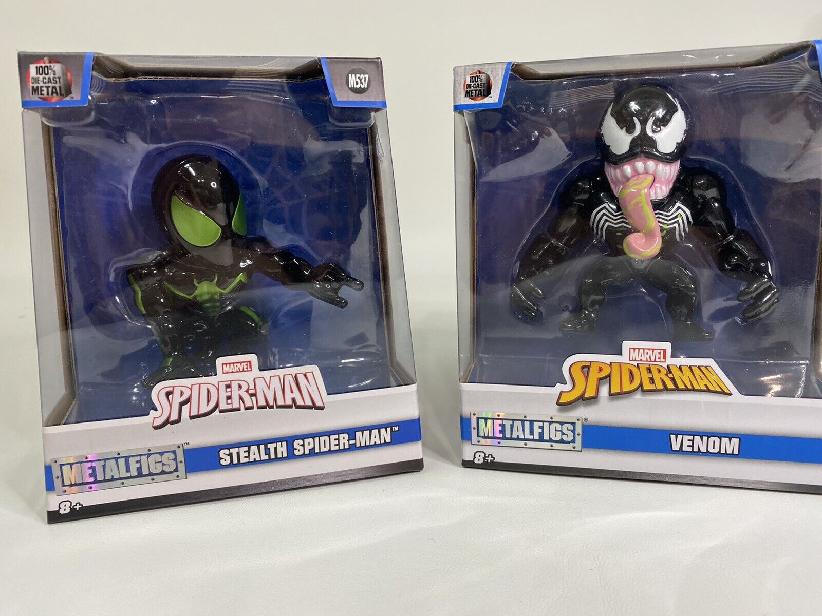 Jada Metalfigs Marvel Comics Stealth Spiderman/Venom  collectibles NEW