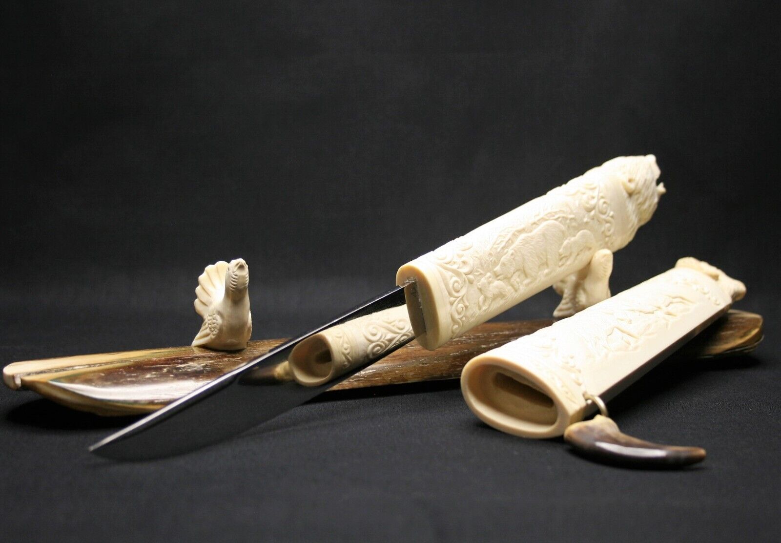 Custom handmade  Yakut fixed blade knife