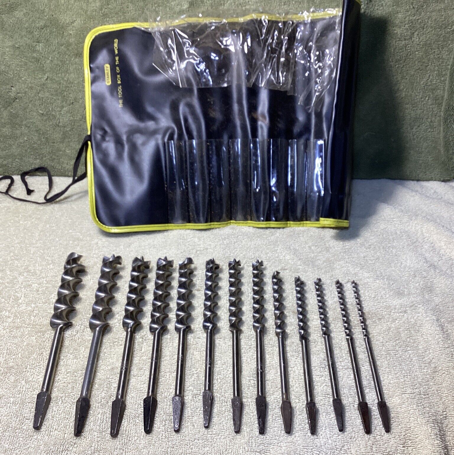 RUSSELL JENNINGS/STANLEY NO.100 13 PC. AUGER BIT SET NO.4-16 1/4” TO 1”