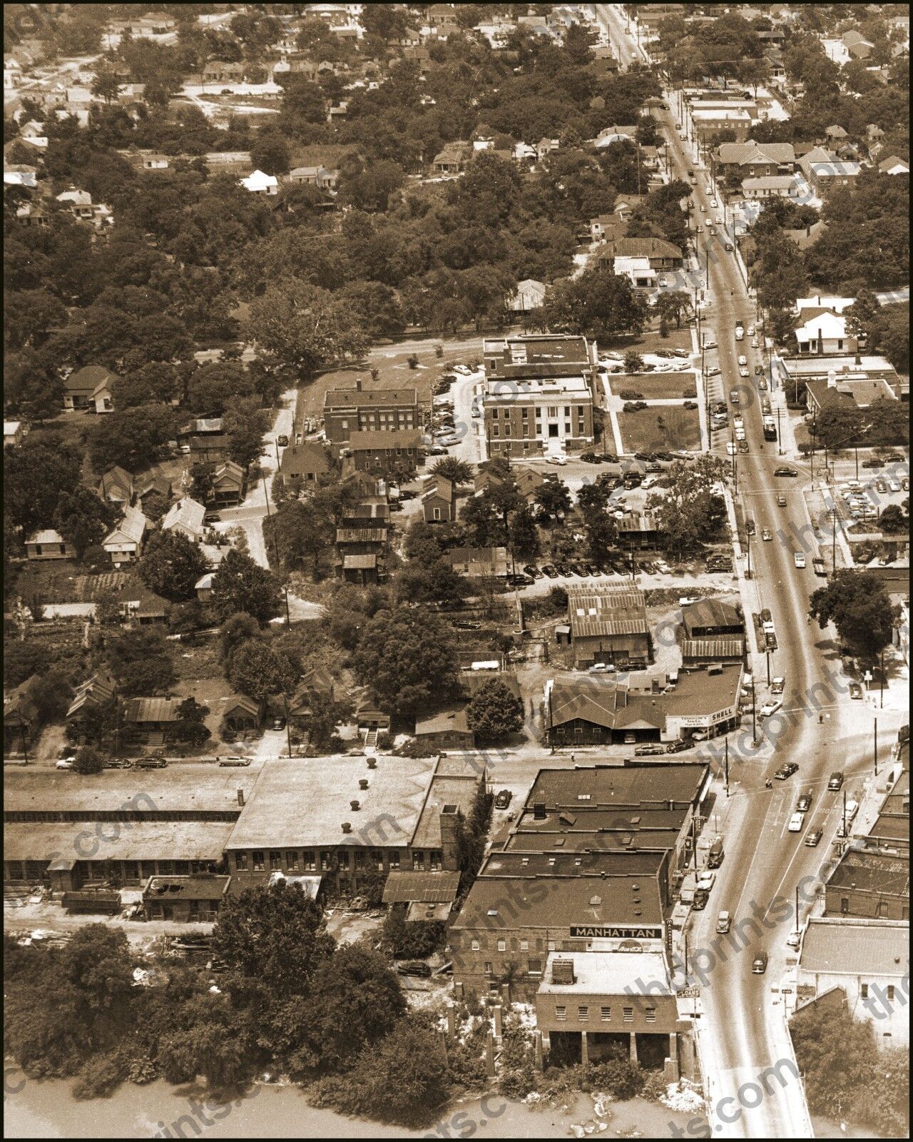 Phenix City, AL. 1956 Historic Vintage Antique Photo Reprint 8x10 