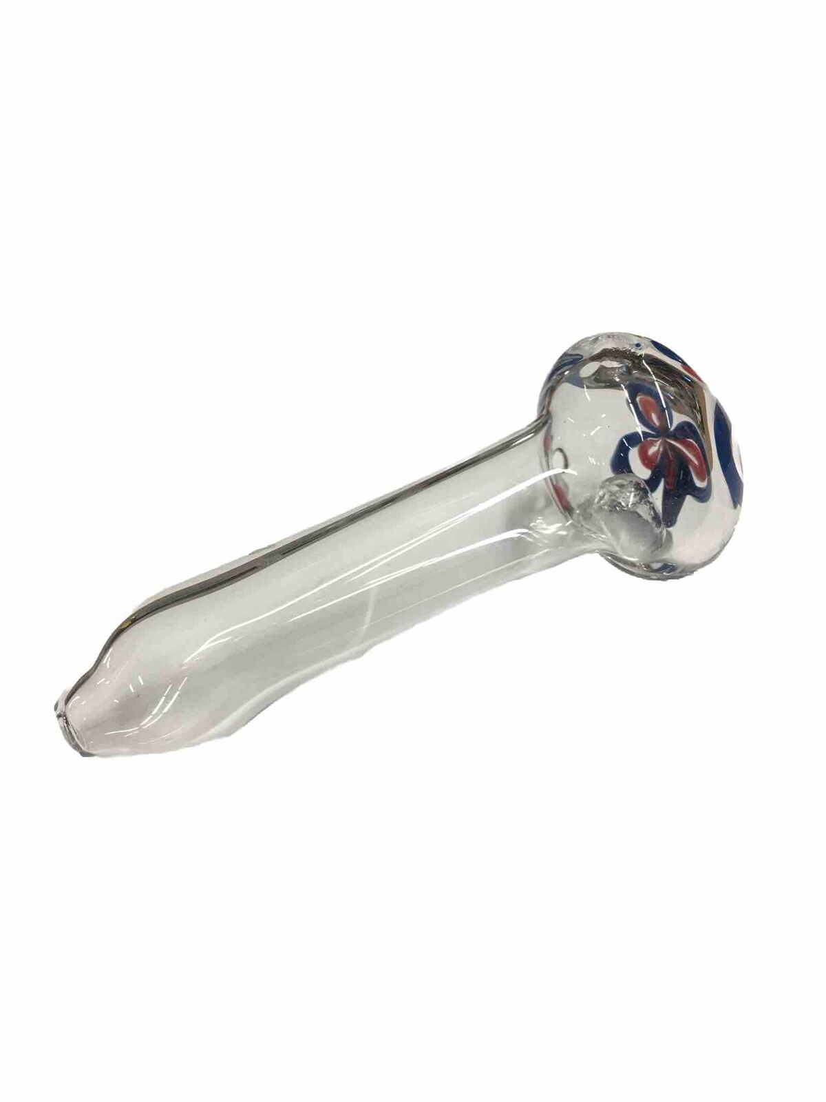 Clear glass pipe smoking Flower Design