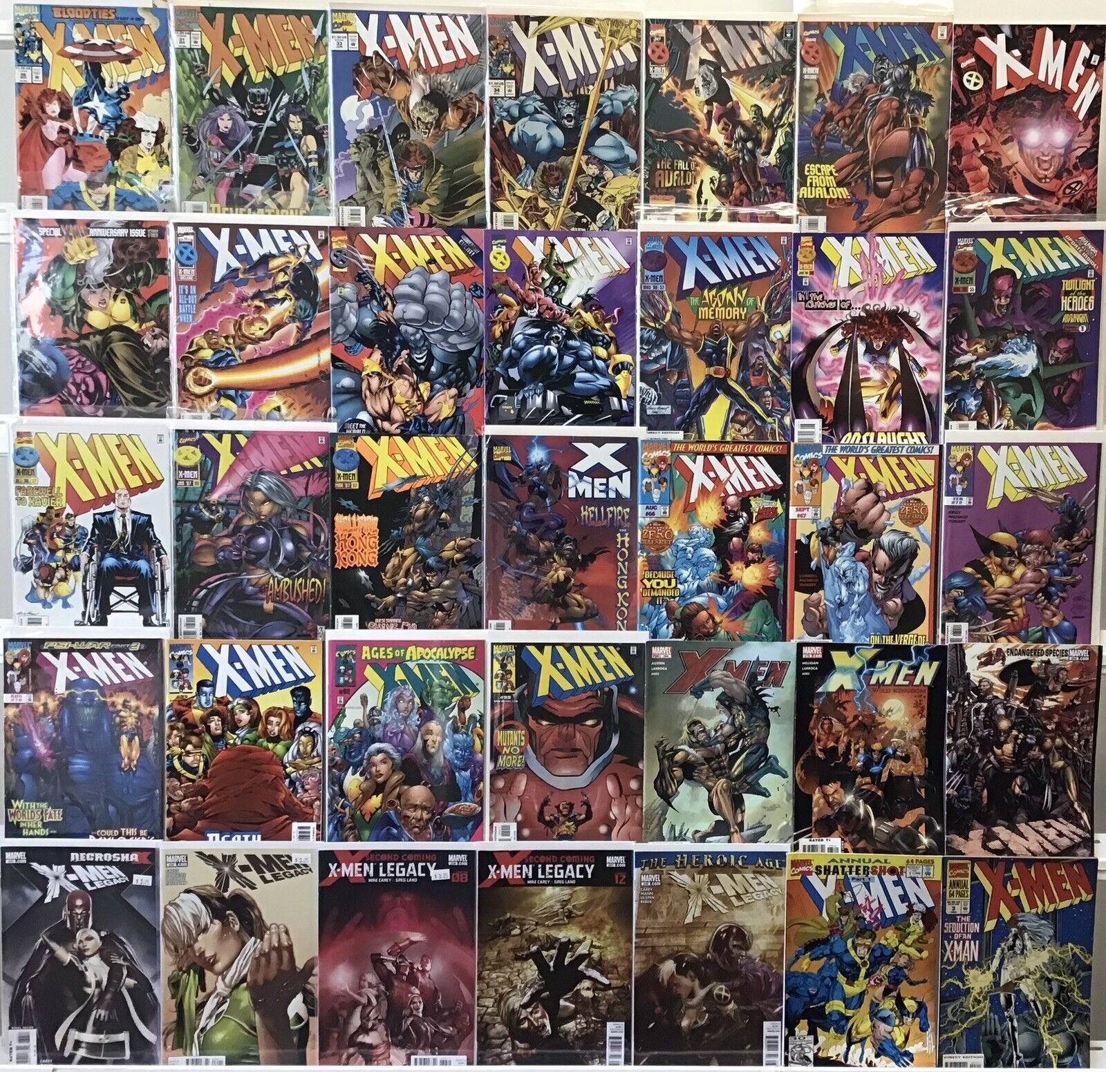 Marvel Comics - X-Men 2nd Series- Comic Book Lot Of 35