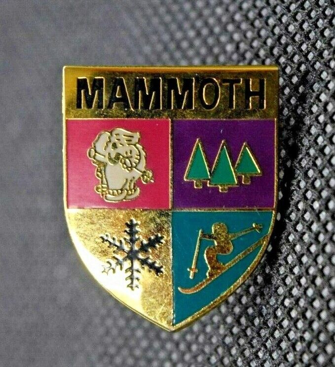 Mammoth Mountain Ski Resort California Crest Ski Pin  
