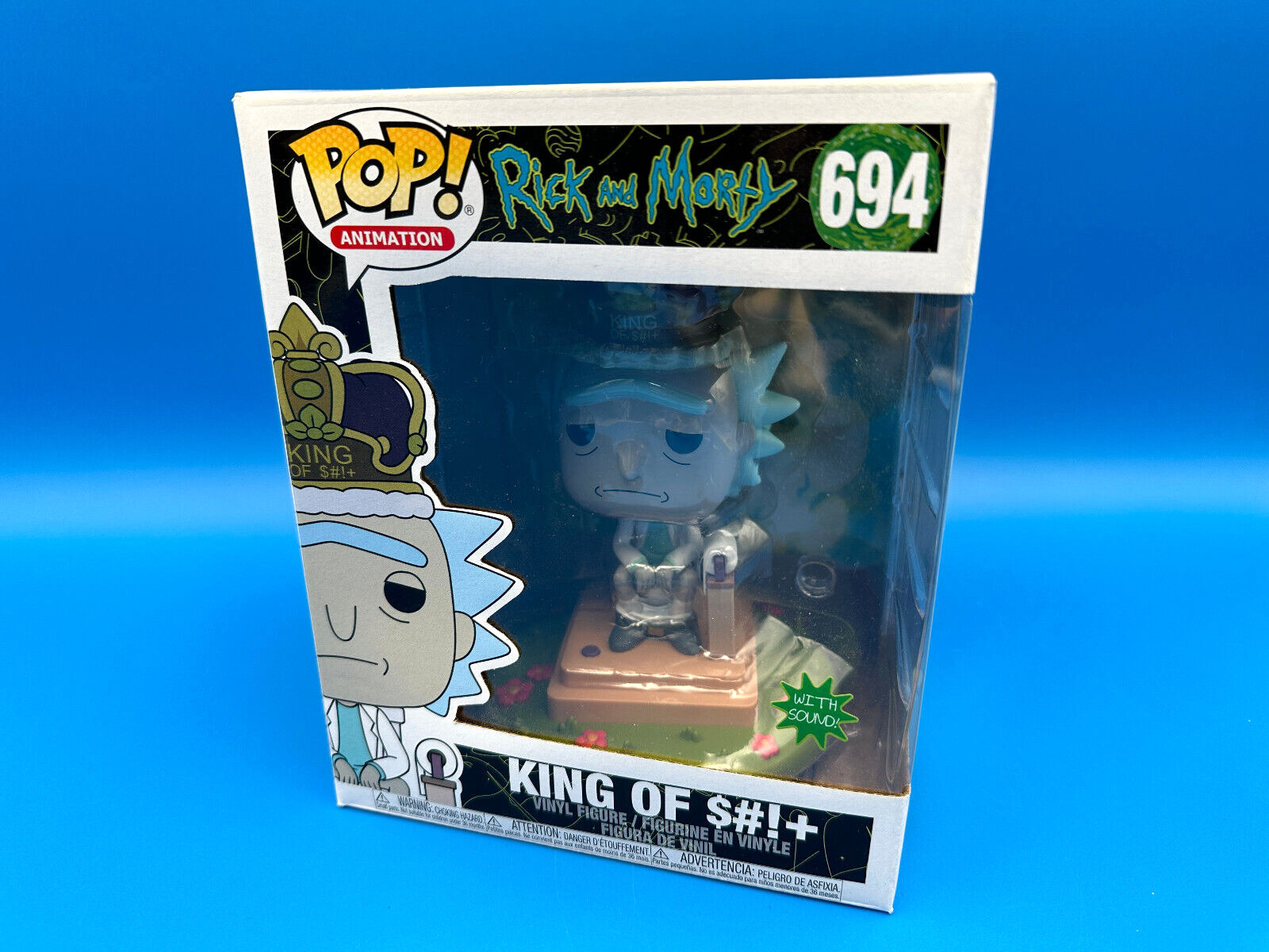 FUNKO POP DELUXE ANIMATION RICK AND & MORTY KING OF S#+ VINYL FIGURE 694 #694
