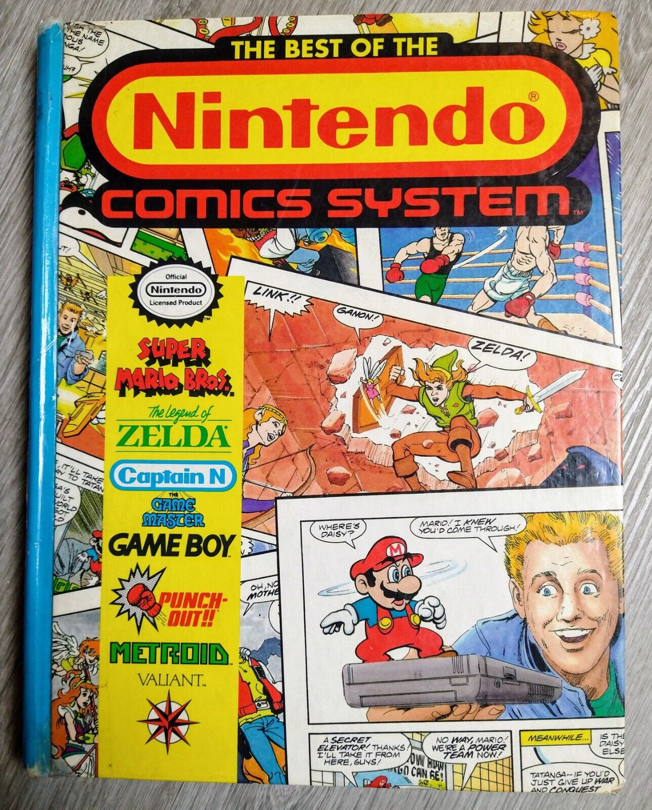 Best Of The Nintendo Comics System Hardcover Book Valiant 1990 Vintage Rare NES