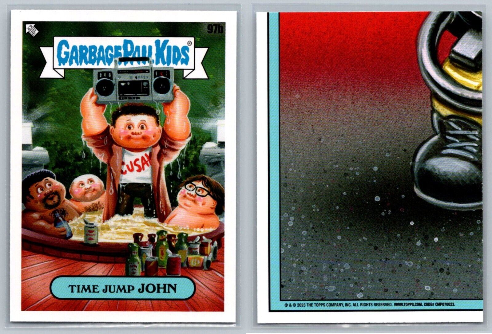Hot Tub Time Machine John Cusack Chevy Chase Garbage Pail Kids GPK Spoof Card