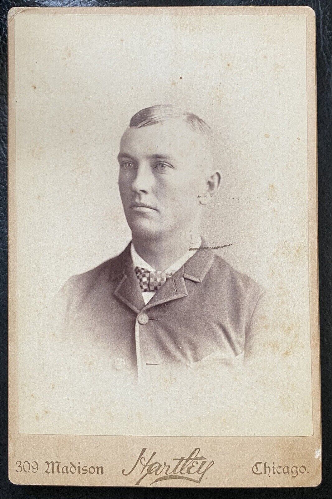 1890’s Cy Young MLB Baseball HOF RC Baseball Cabinet Card Hartley Chicago Rookie