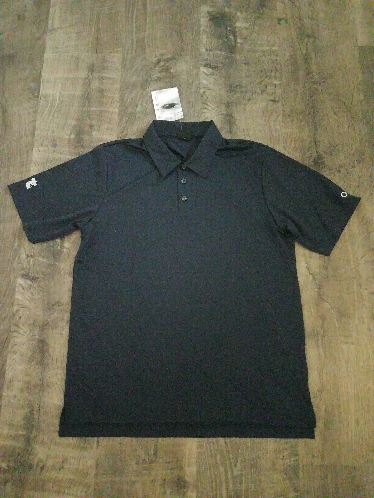 Oakley nwt lightweight black hawaii times exclusive golf polo shirt sz large