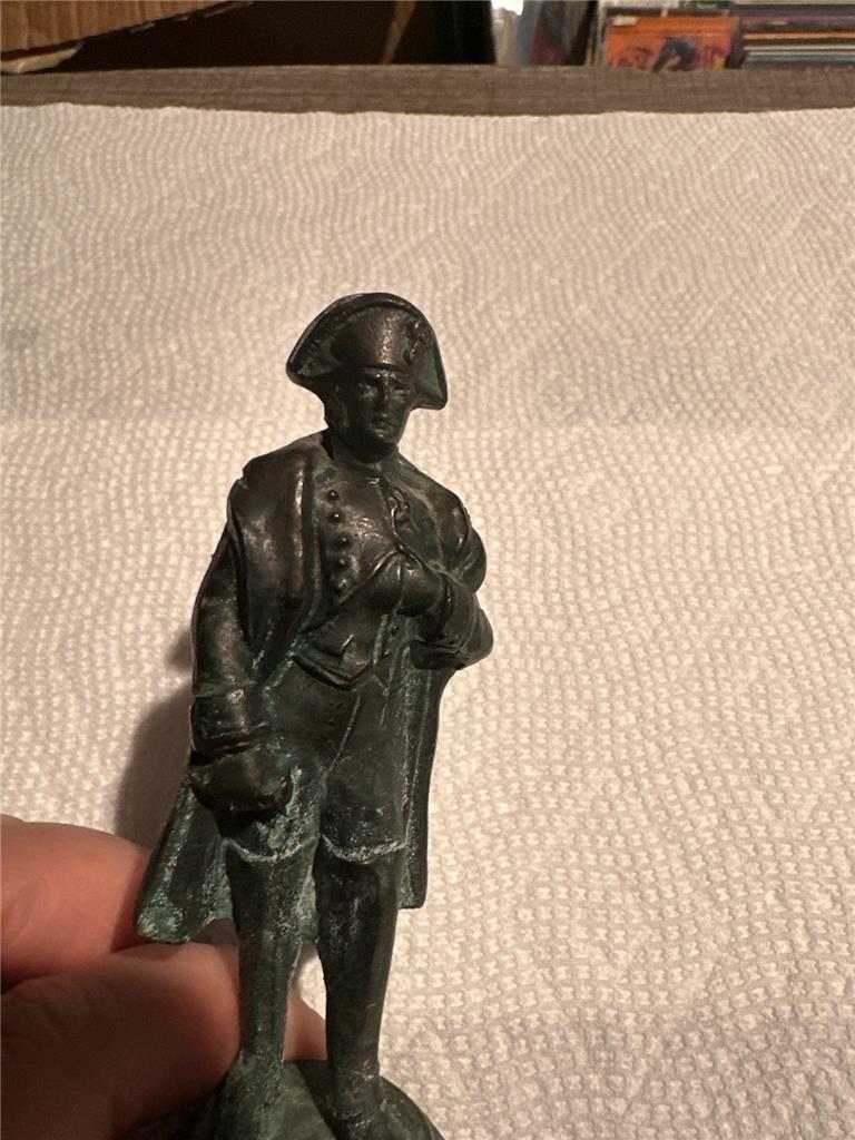 Vintage Napoleon Metal Statue Made in Italy  5 2/3\
