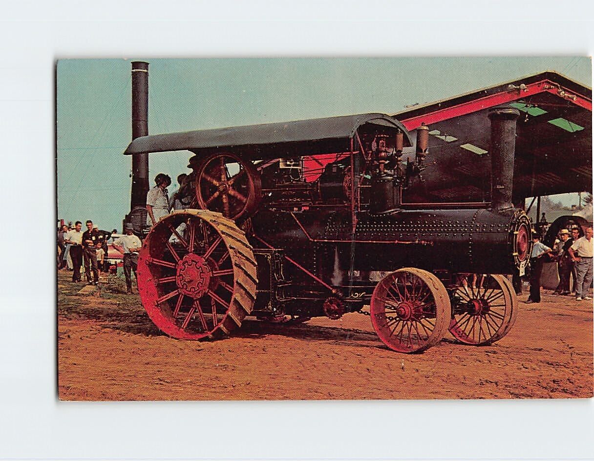 Postcard An Antique Frick Steam Tractor, Rough & Tumble Engineers, Kinzers, PA