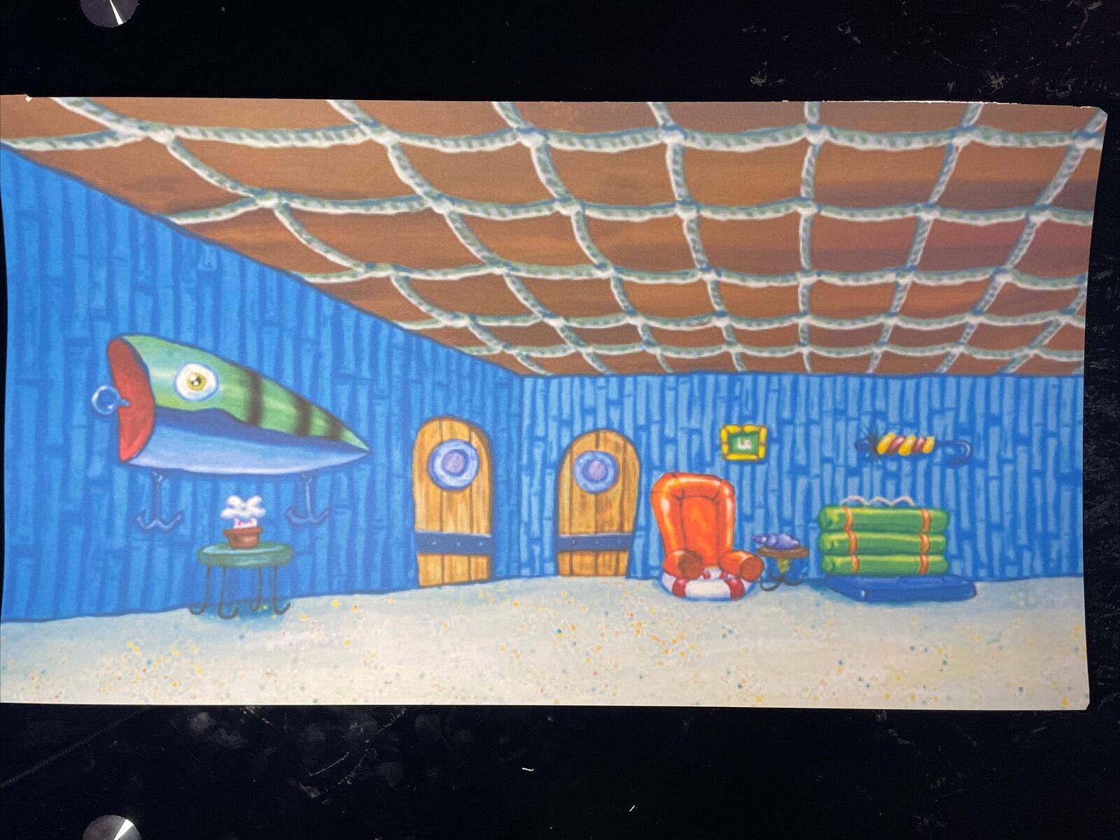 Spongebob Animation Cel Background Nickelodeon Cartoon Art Cels Cartoon Network