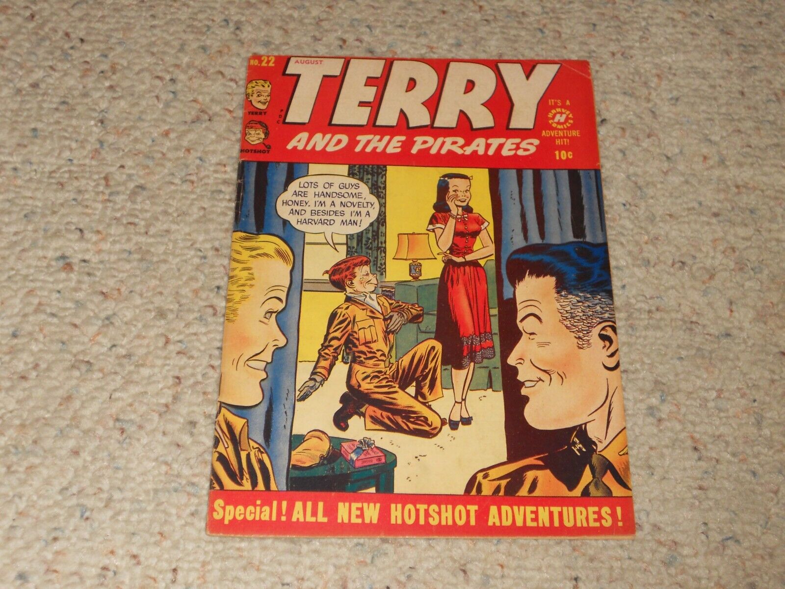 1950 Terry and the Pirates Harvey Comic Book #22 - SUDDEN DEPARTURE-Nice Copy