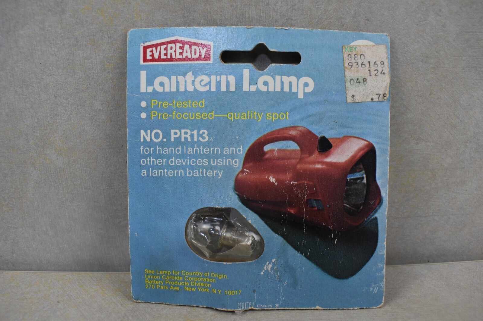 Vintage Eveready Lantern Lamp Bulb PR13