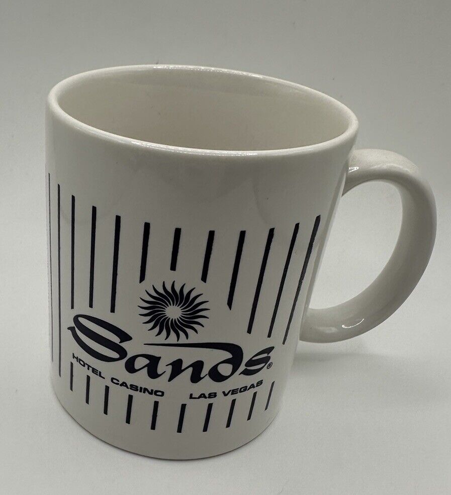 Vintage Sands Hotel Casino Las Vegas Coffee Mug Rare 10oz 3.75” Cup As-Is E-3