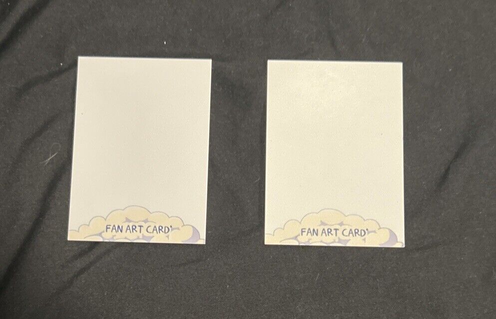 (2) Adventure Time Blank Sketch Card Fan Art Very Rare Cryptozoic 1/1 2014