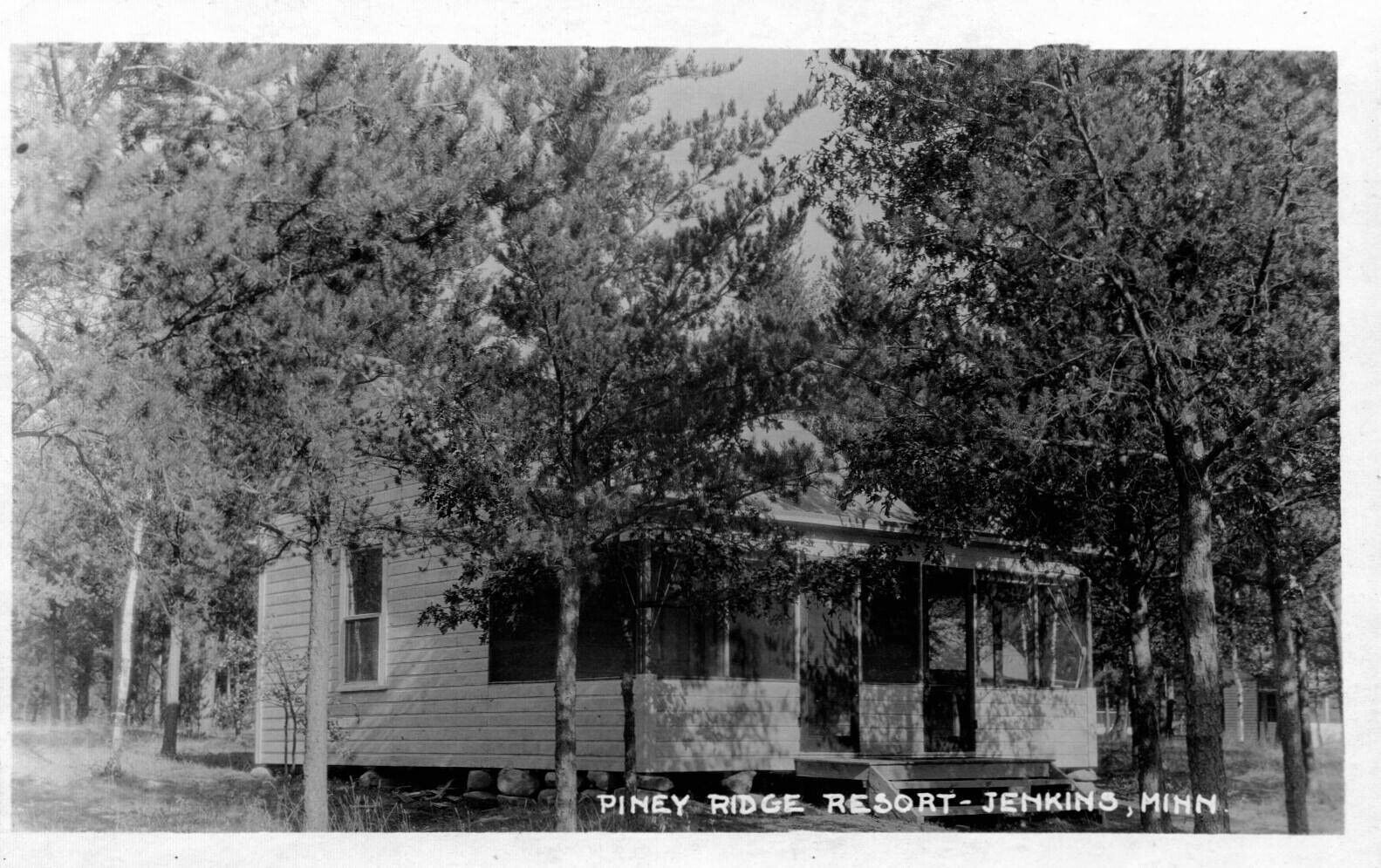 RPPC - Jenkins, Minnesota - Stay at Piney Ridge Resort - in 1919