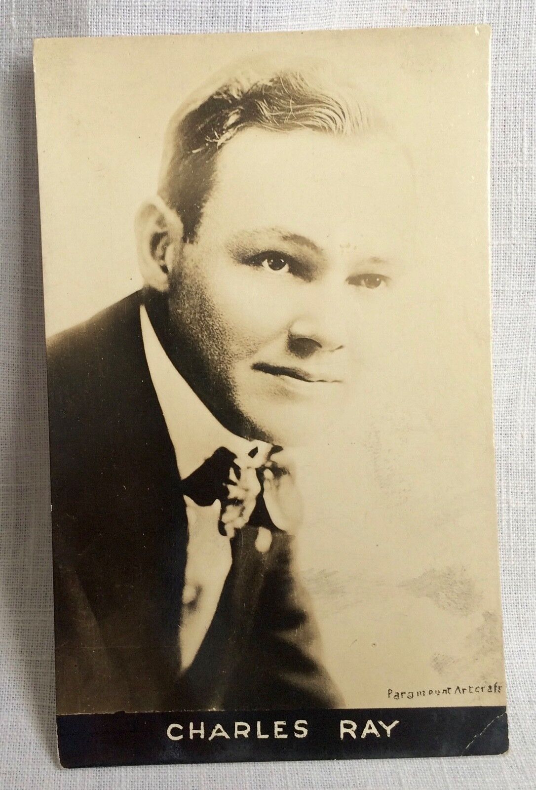 Charles Ray Paramount Silent Movie Star Unposted Real Photo Postcard