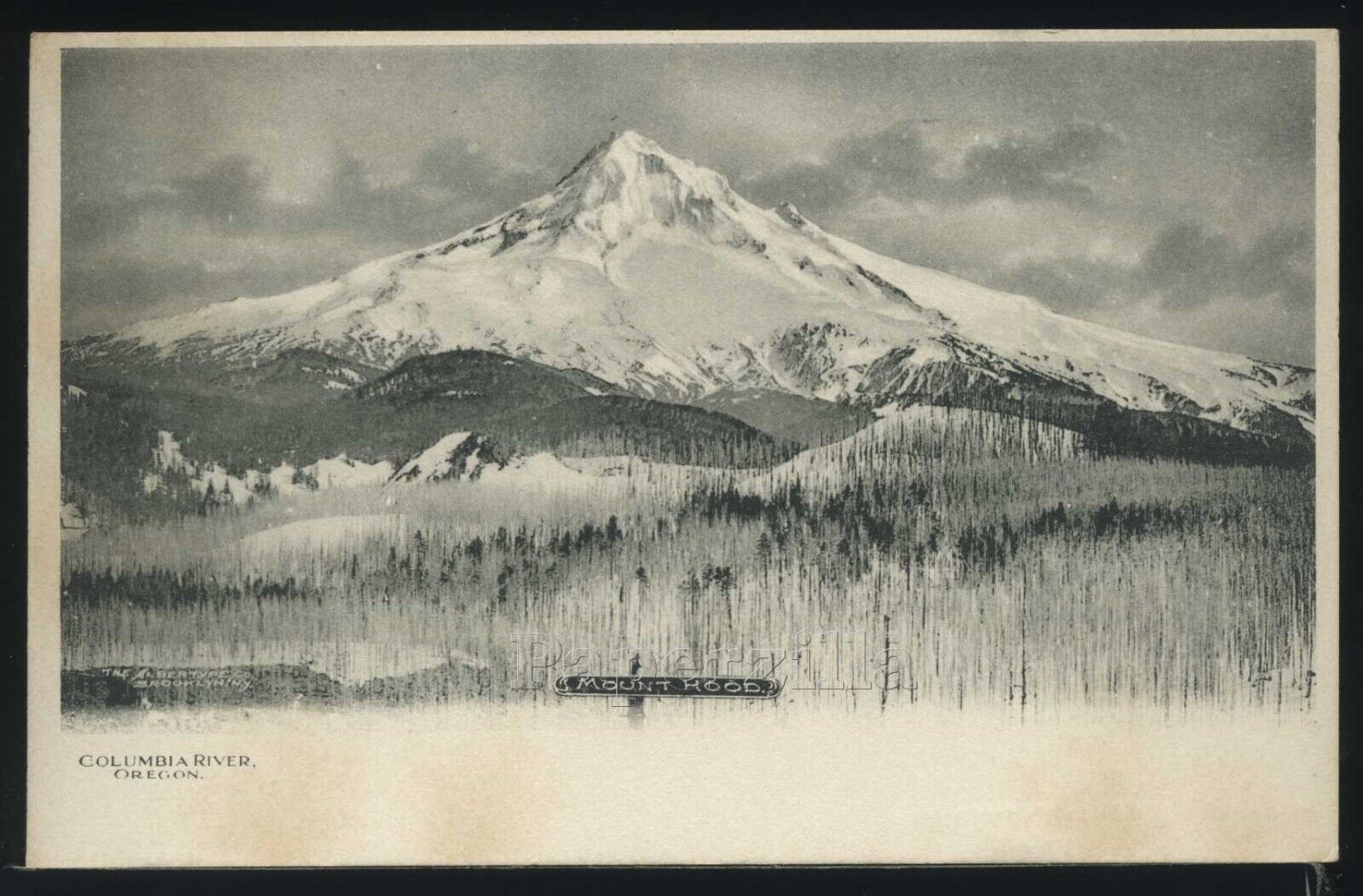 OR Portland UDB ROTOGRAVURE PC c.1905 MOUNT HOOD Columbia River Oregon Albertype