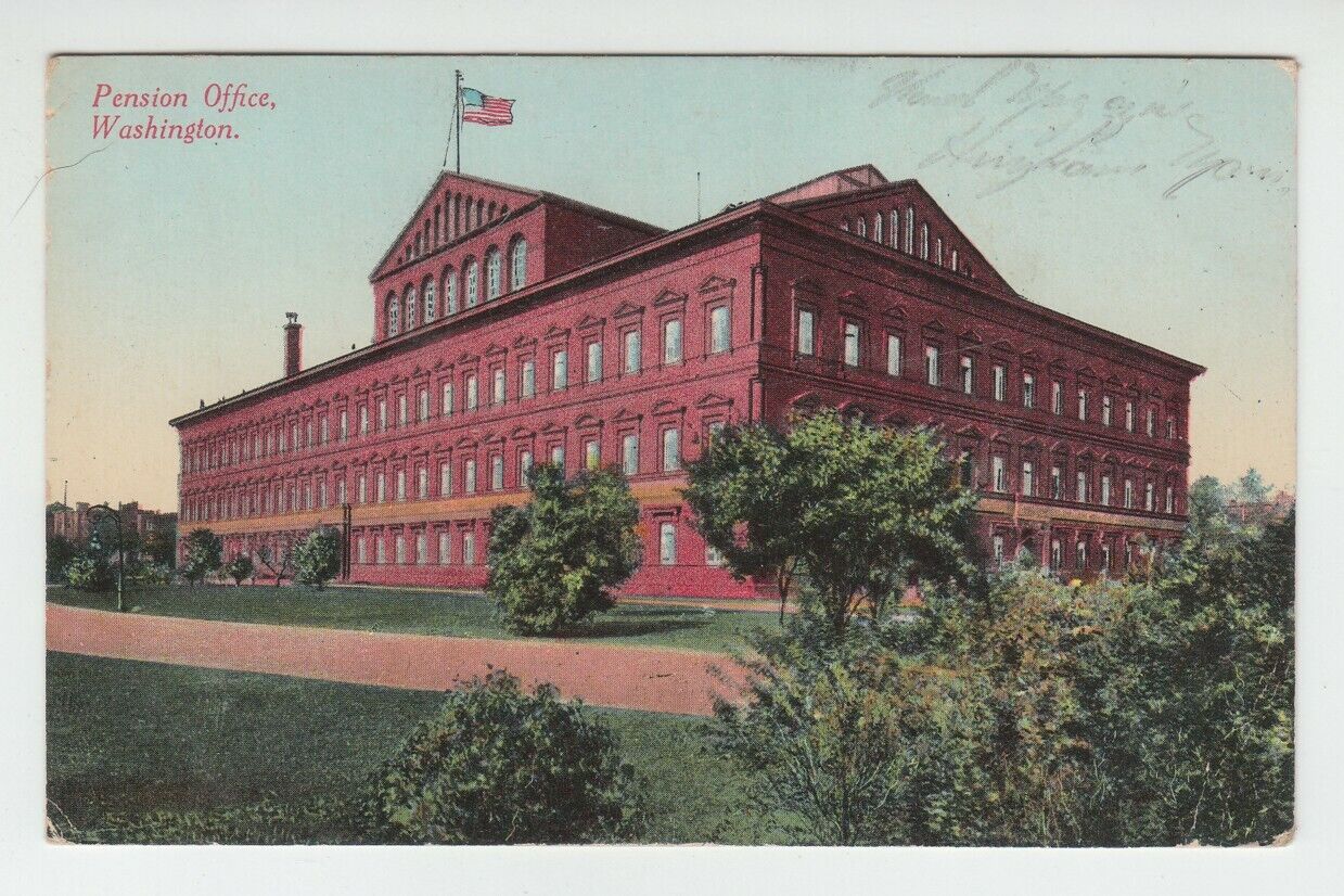 [77239] 1912 POSTCARD showing PENSION OFFICE, WASHINGTON, D. C.