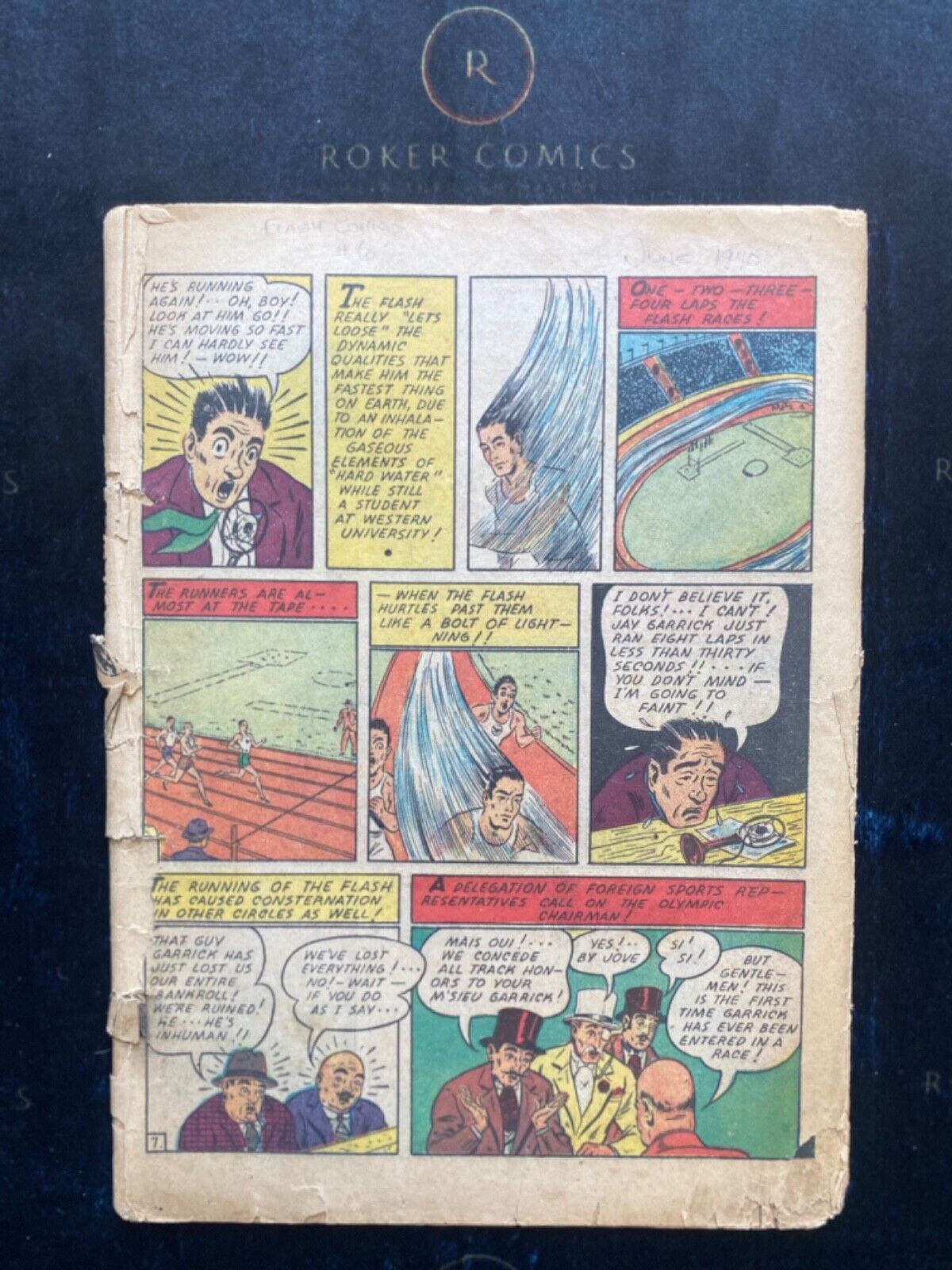 ULTRA RARE Coverless 1940 Flash Comics #6