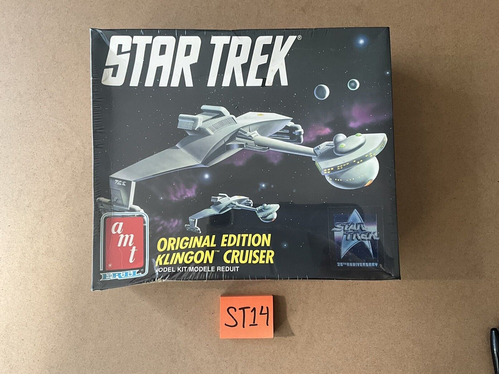 1991 AMT/ERTL Model STAR TREK ORIGINAL EDITION KLINGON CRUISER Kit #6743 Sealed