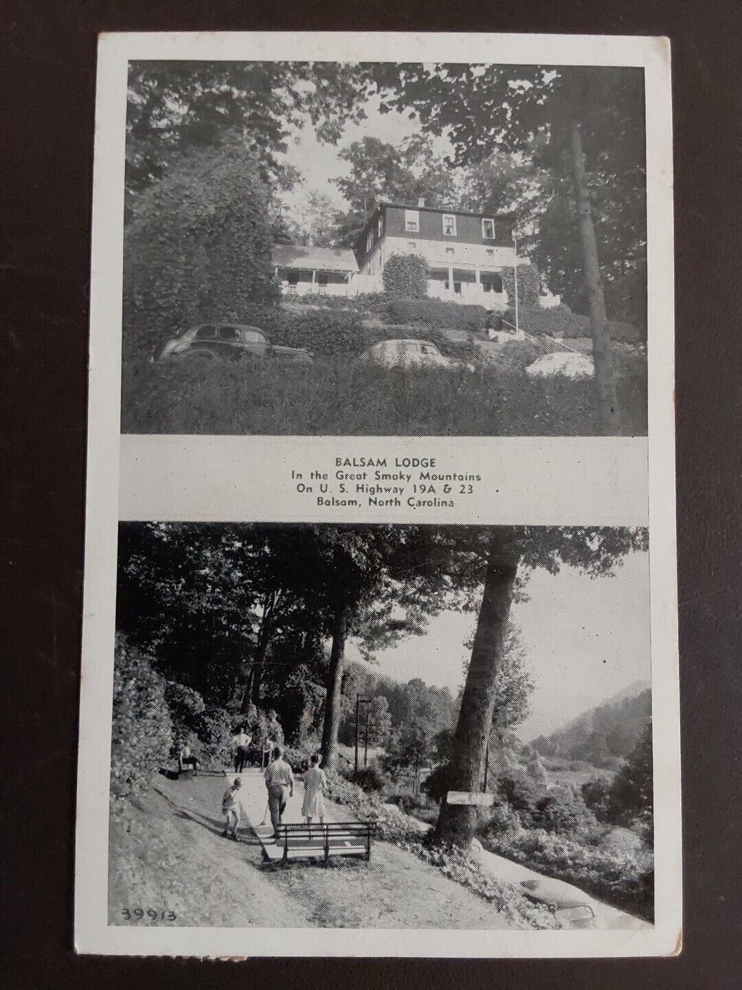1949 BALSAM, NC *  BALSAM LODGE ~ GREAT SMOKY MOUNTAINS  *  POSTED 