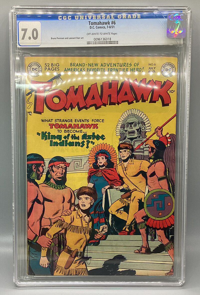 Tomahawk #6 - Jul-Aug 1951 - DC Comics - CGC 7.0