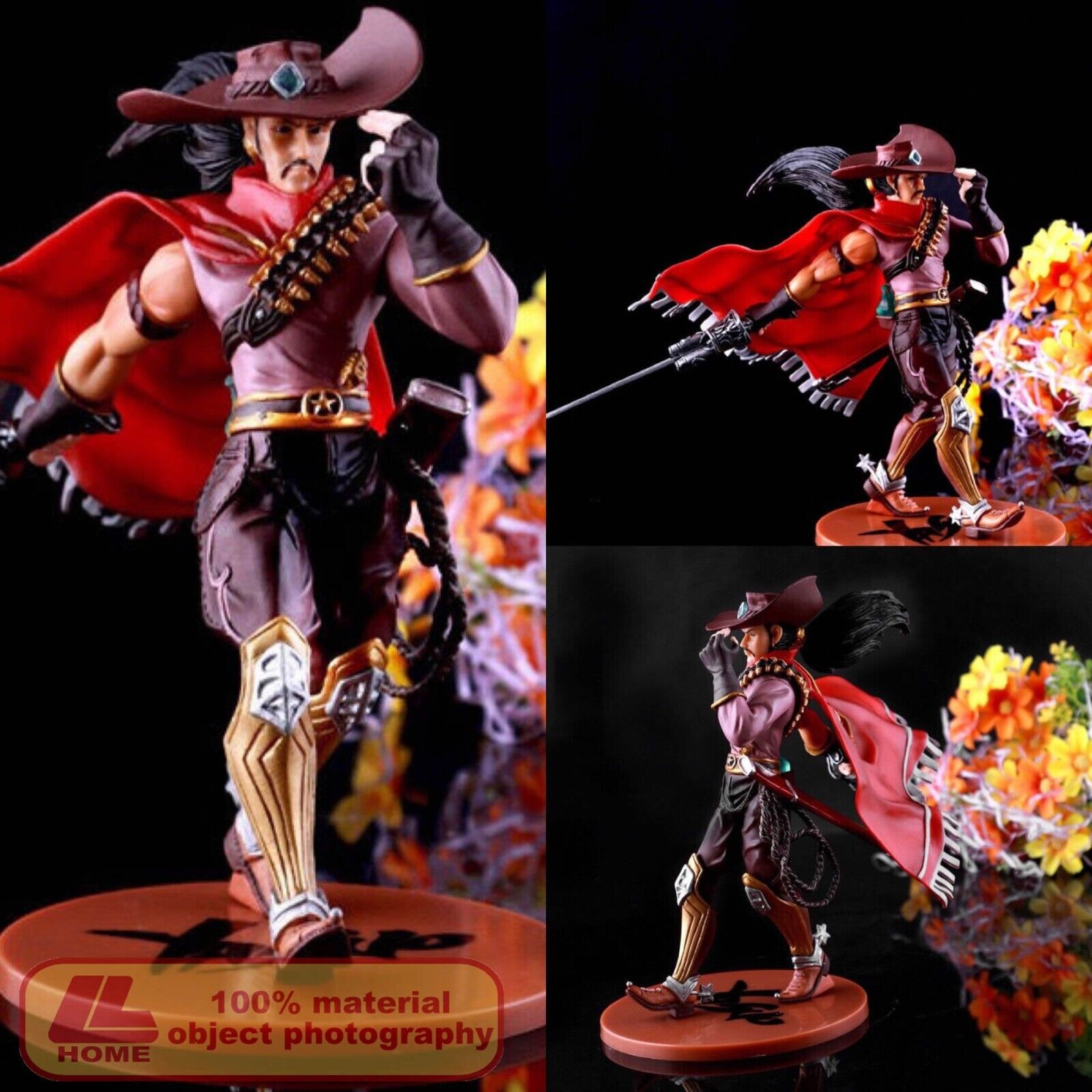 Anime Hot mobile game LOL the Unforgiven cowboy Yasuo PVC Figure Statue Toy Gift