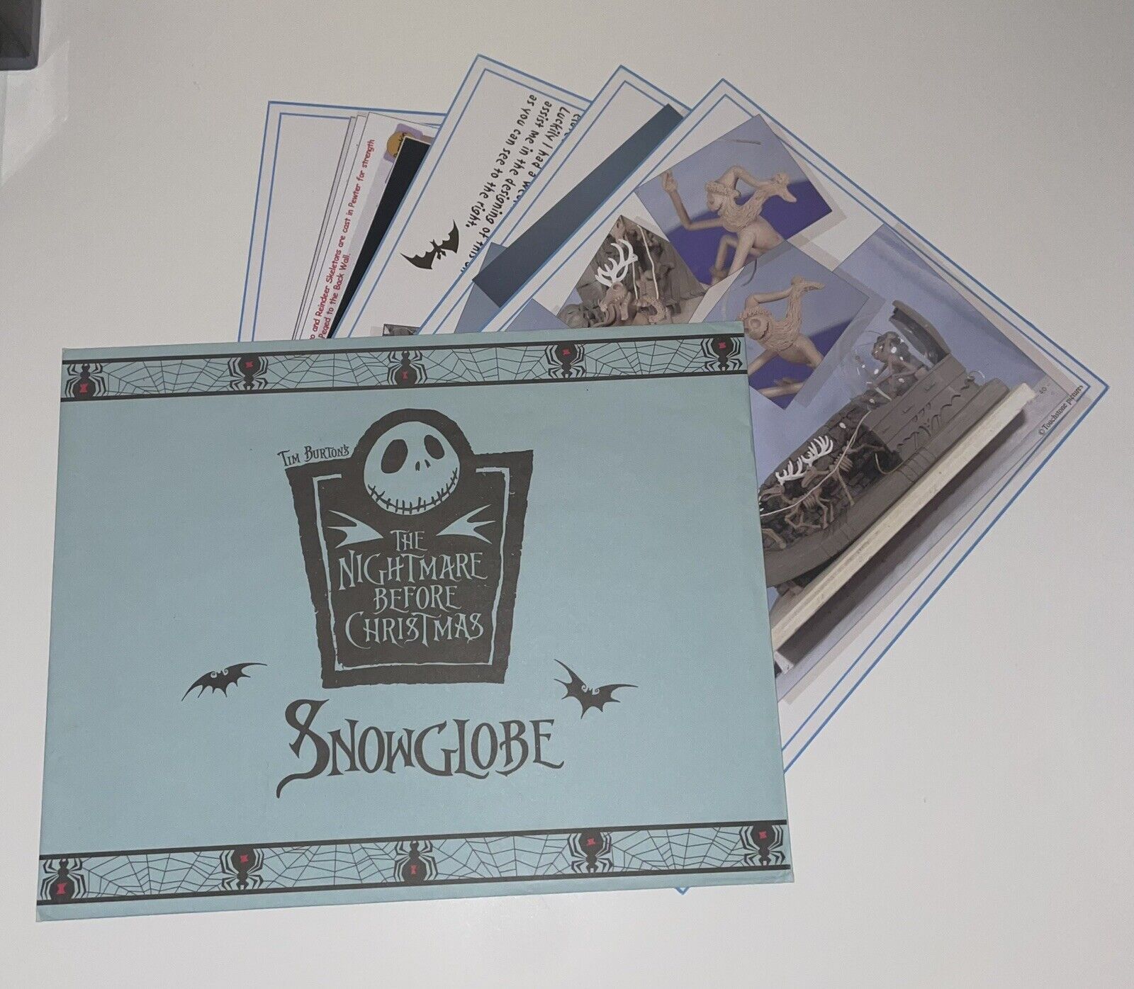 Nightmare Before Christmas Promo Snowglobe Jacks Sleigh Promotional Papers Rare