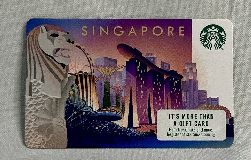 Starbucks Singapore Merlion & Marina Bay Sands Gift Card Unregistered No Balance
