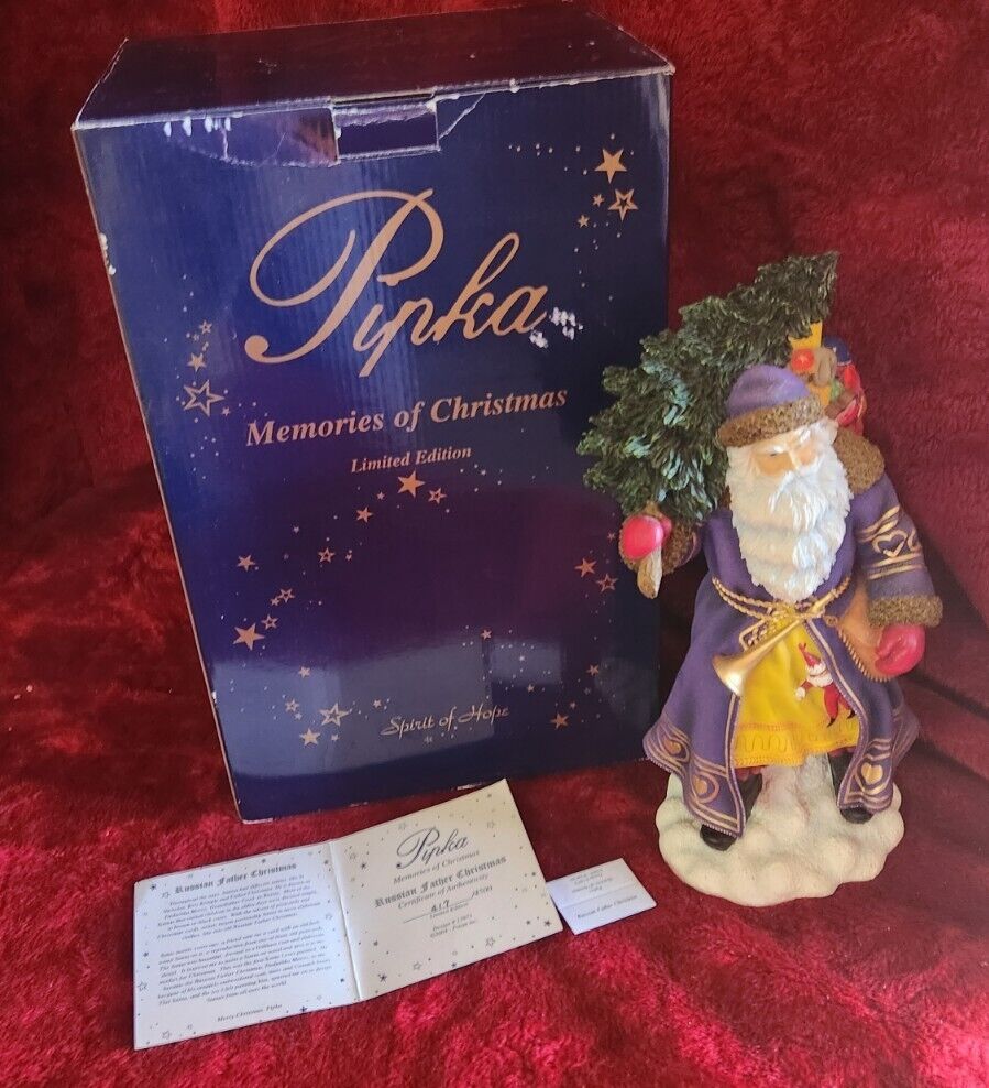 PIPKA 1997 Russian Father Christmas Santa 10”, Limited Edition 417 Numbered