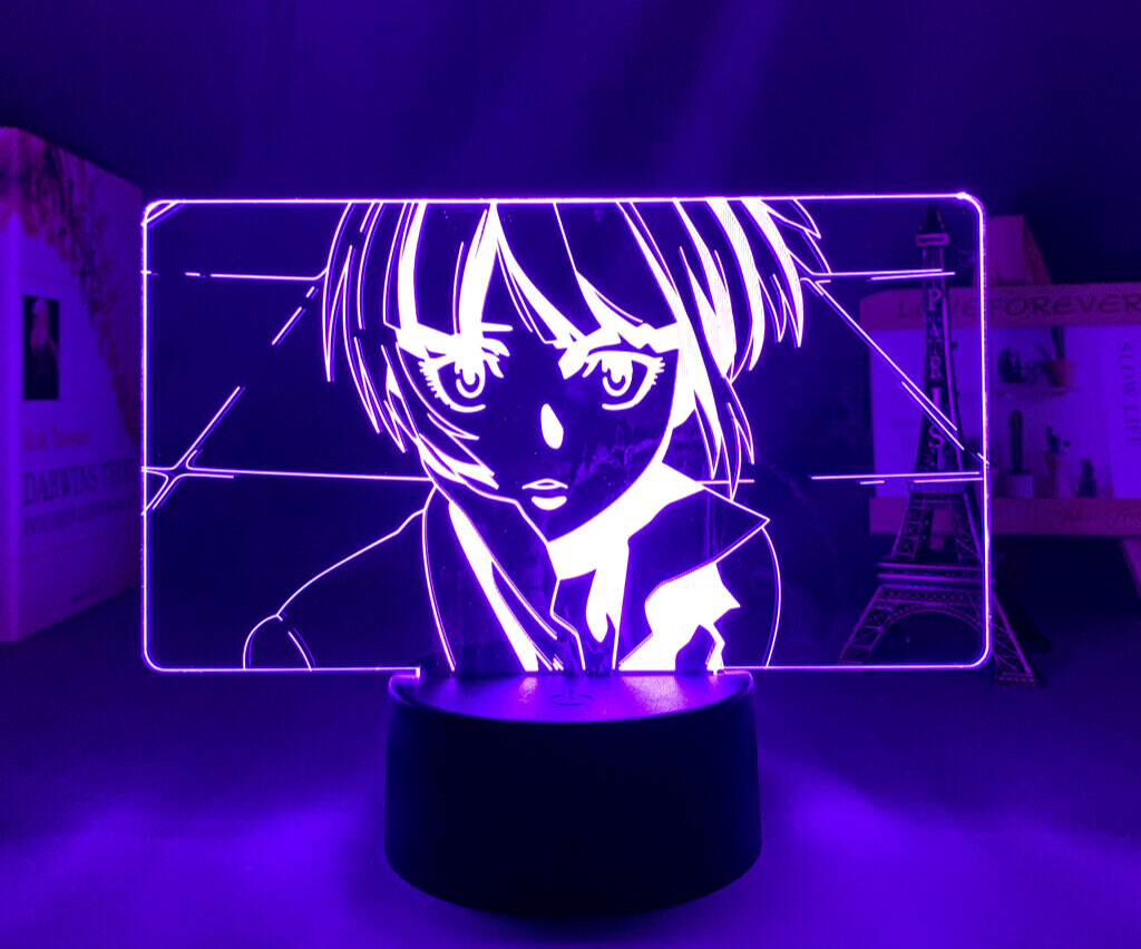 Psycho Pass Akane Tsunemori 7 Color USB Night Light 3D Lamp Anime Collectible