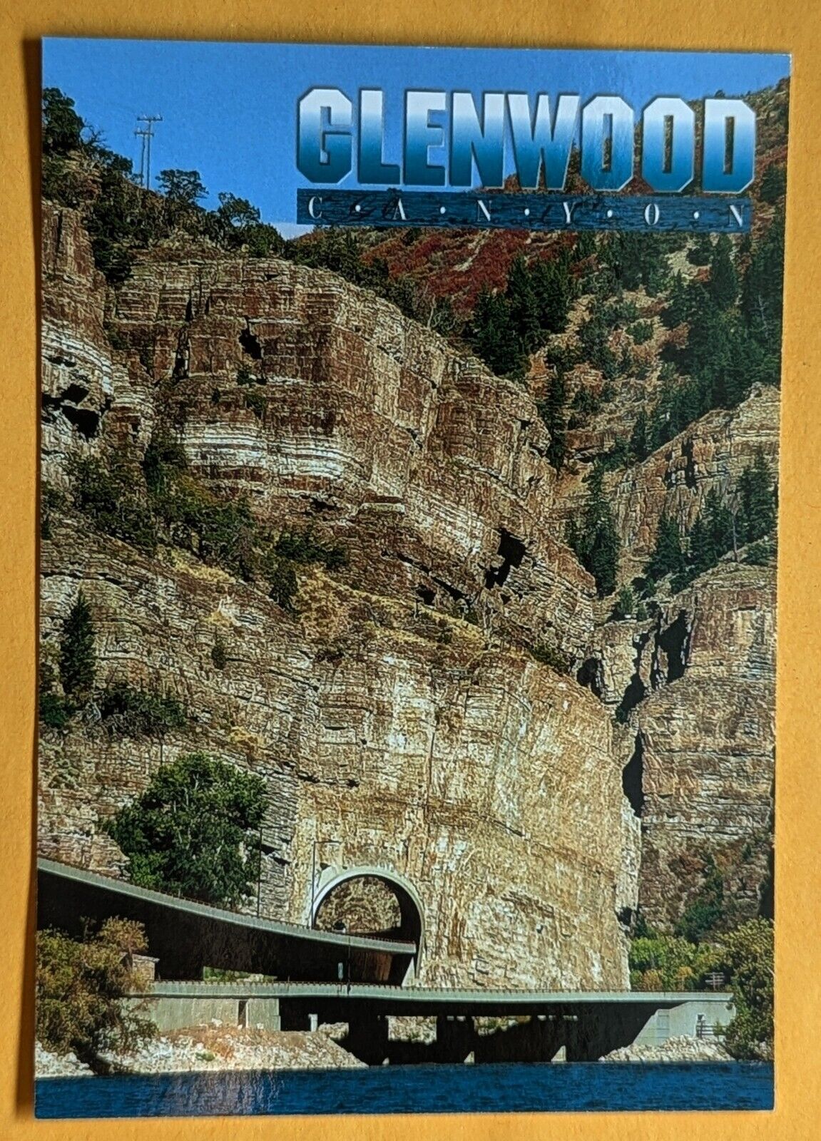 Postcard CO: Glenwood Canyon. Colorado.