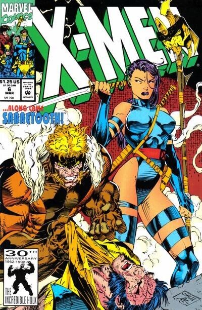 X-Men (2nd Series) #6 VF 8.0 1992 Jim Lee Cover