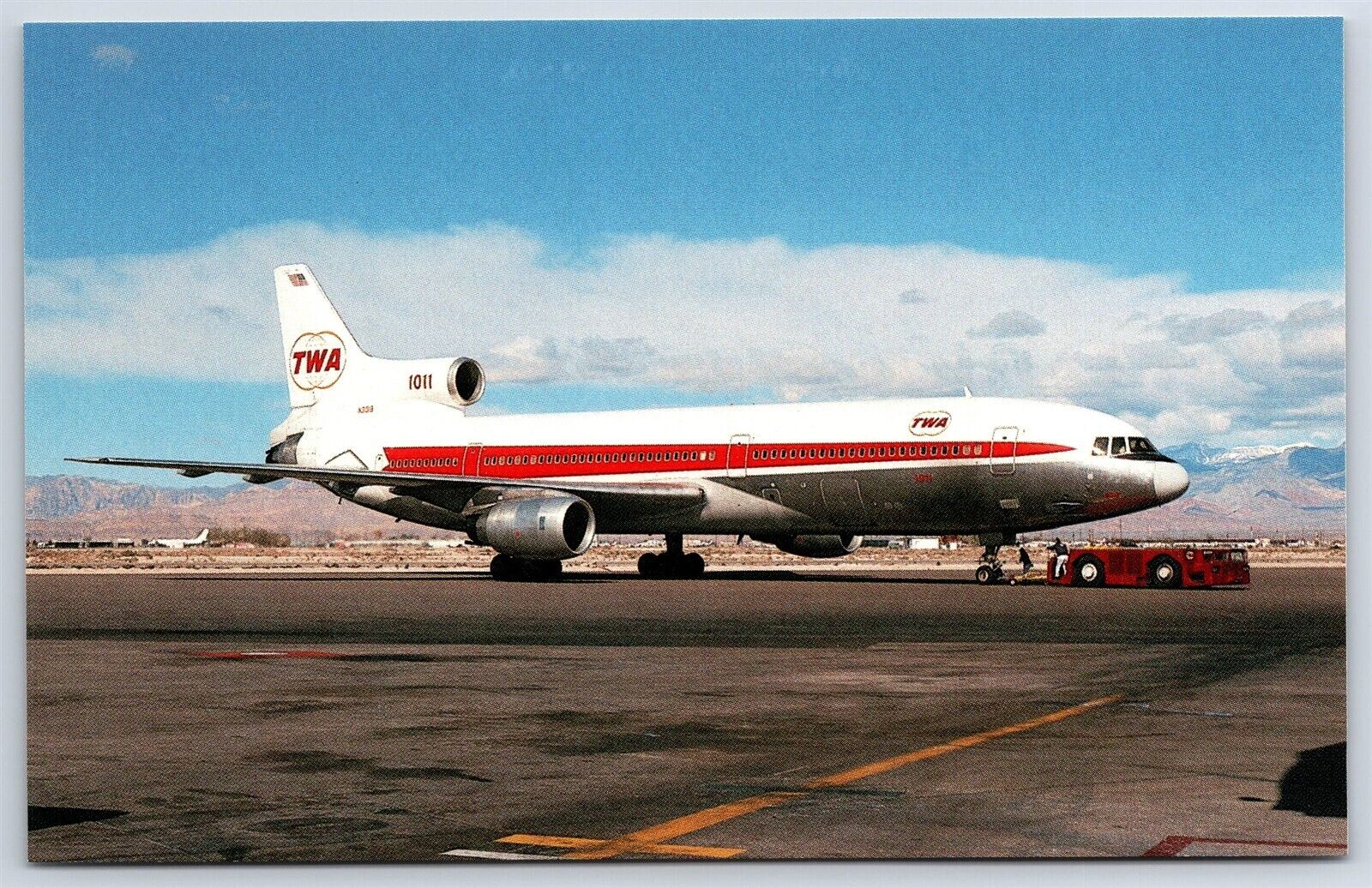 Airplane Postcard Trans World Airlines TWA Lockheed L-1011-1 Tristar EG16