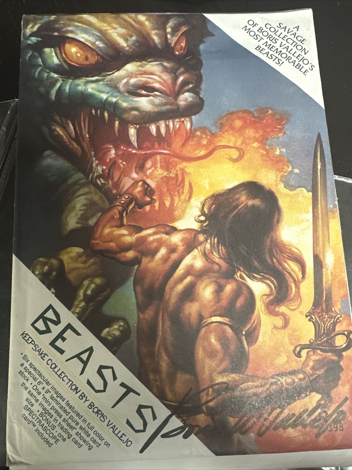 Beasts, a Keepsake Collection by Boris Vallejo.  1993, Comic Images. SIGNED