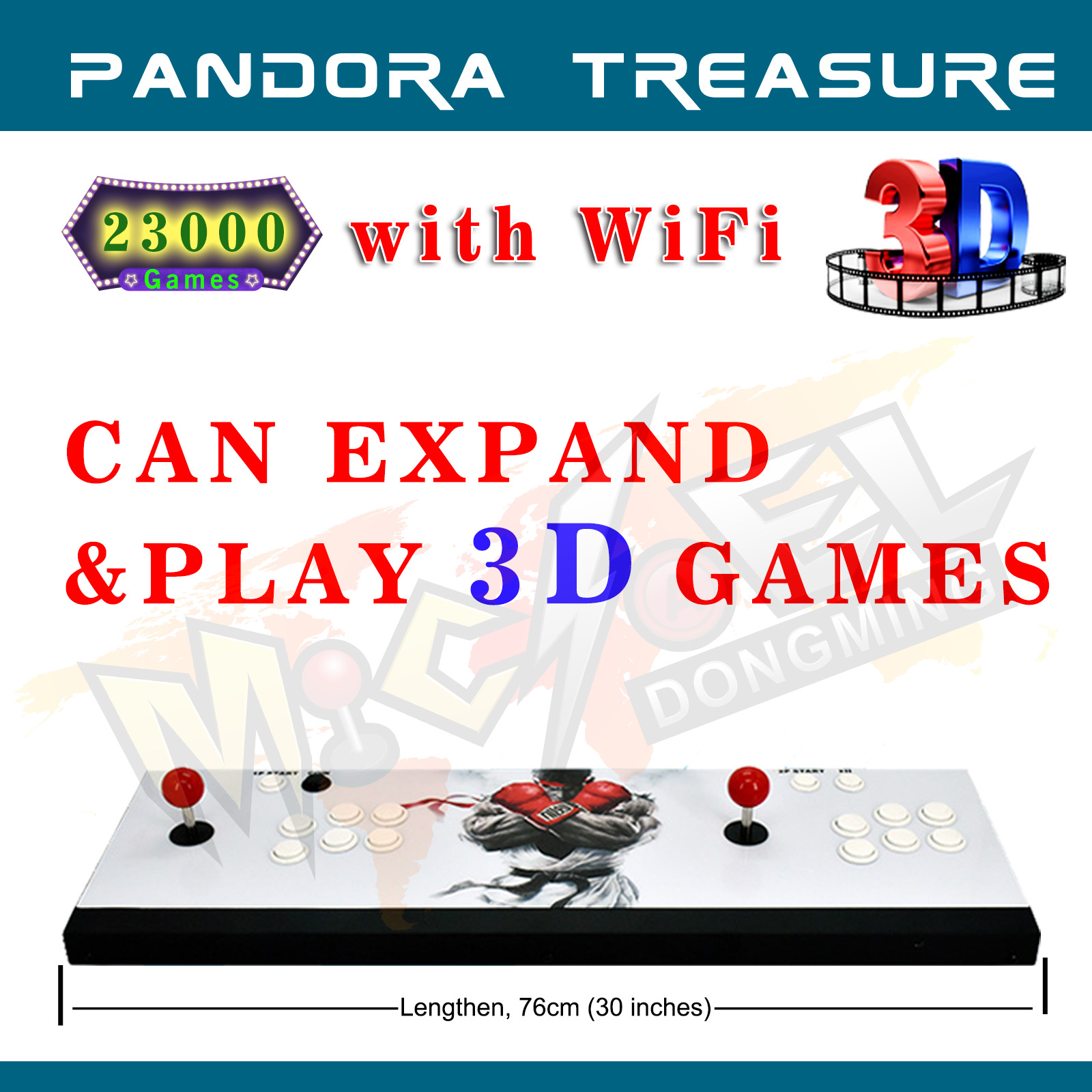 All Metal Lengthen 23000 Games Pandora Box 3D WiFi Retro Game Arcade Console HD