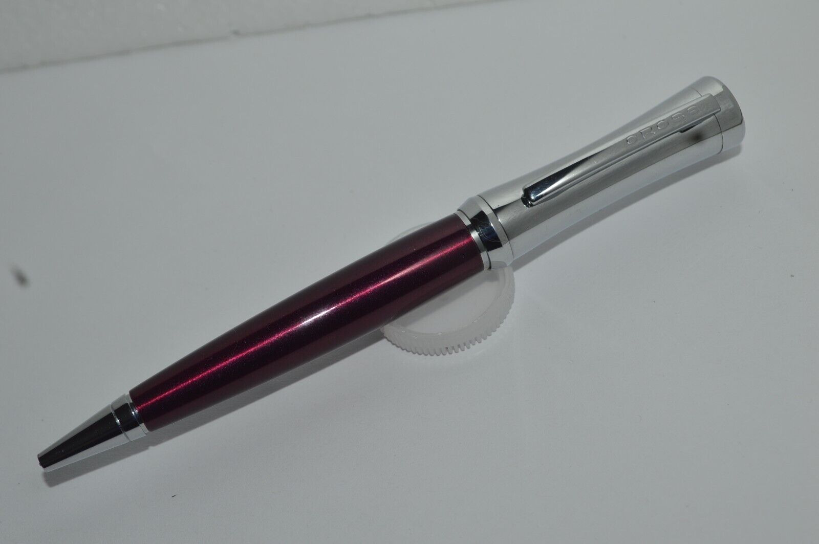 CROSS Parasol Ballpoint Pen Burgundy Polished Chrome