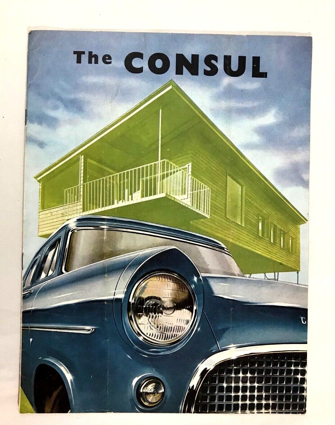 1957 THE CONSUL BY FORD MOTOR CO.: CAR: DEALER / DEALERSHIP SALES BROCHURE 1957