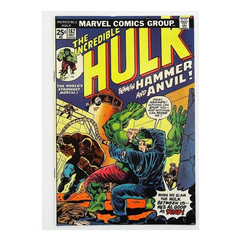 Incredible Hulk #182 1968 series Marvel comics VF+ (stamp included) [u;