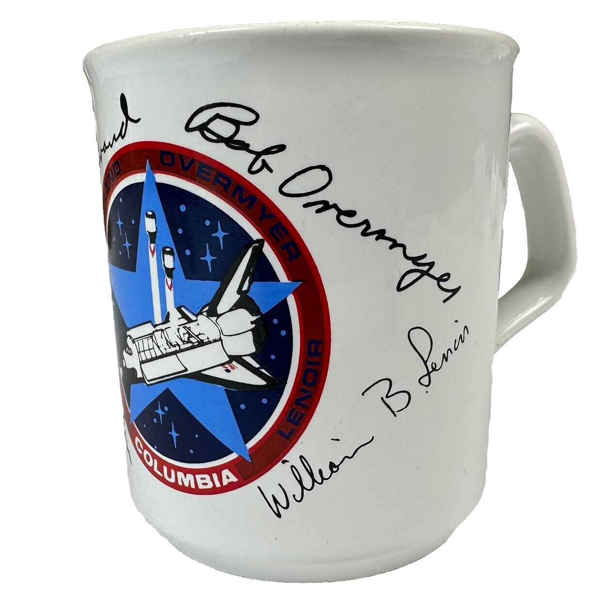 Vintage Columbia Space Shuttle Mug, NASA Memorabilia