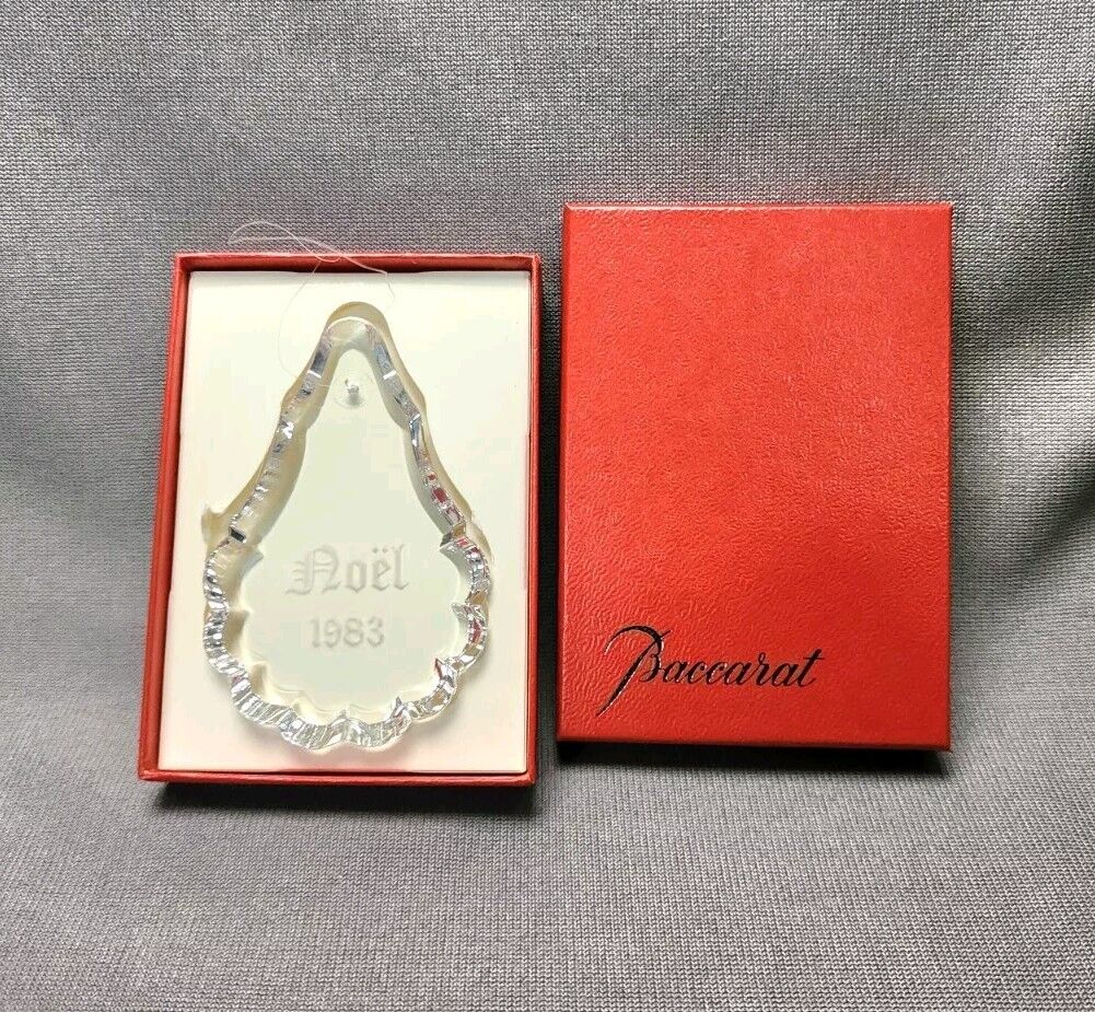 Vintage Baccarat Crystal Annual Christmas Ornament \