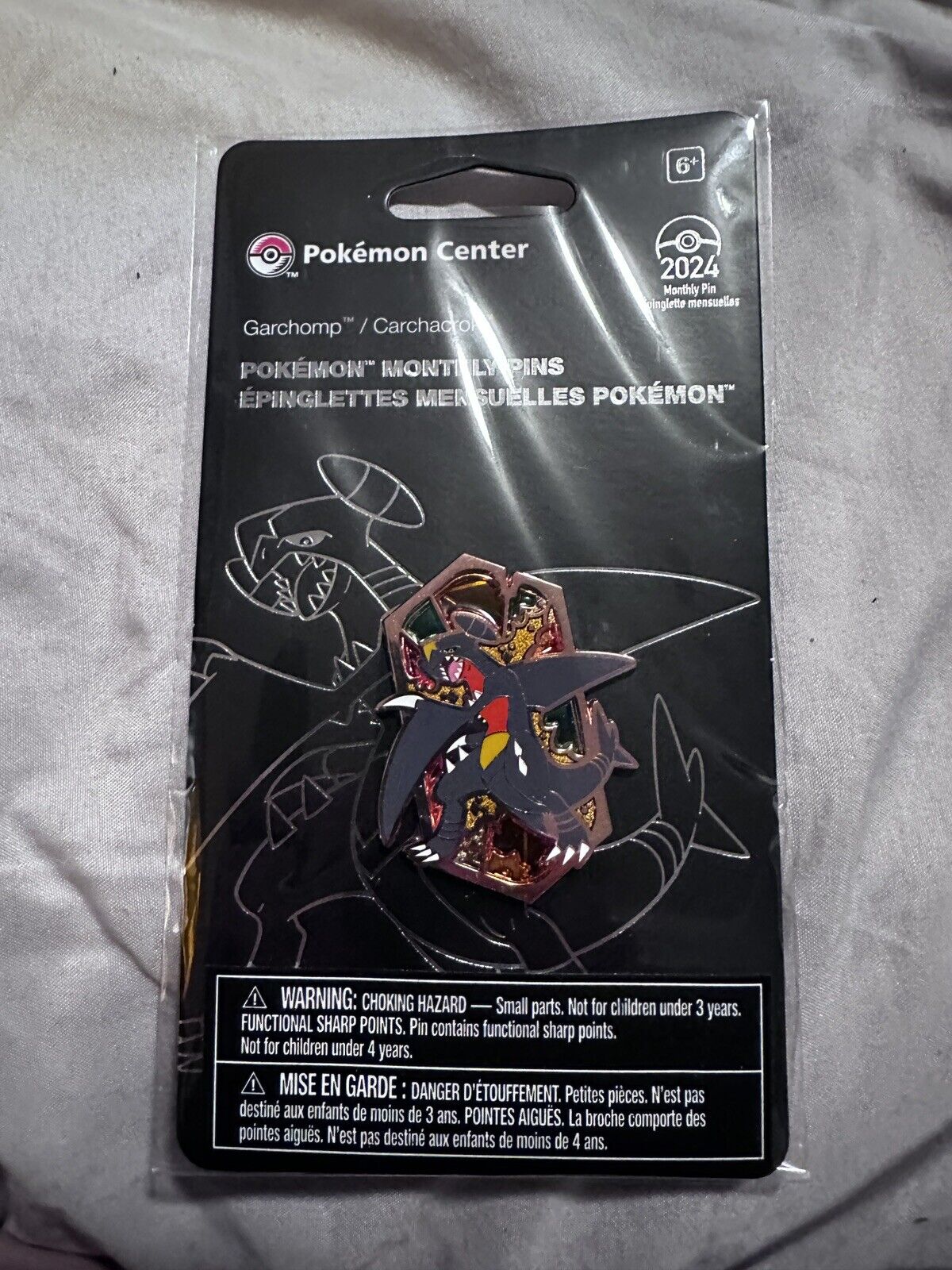Pokemon Center Garchomp Pokémon Monthly Pins: Dragon Types Pin 1/12 ~ULTRA RARE