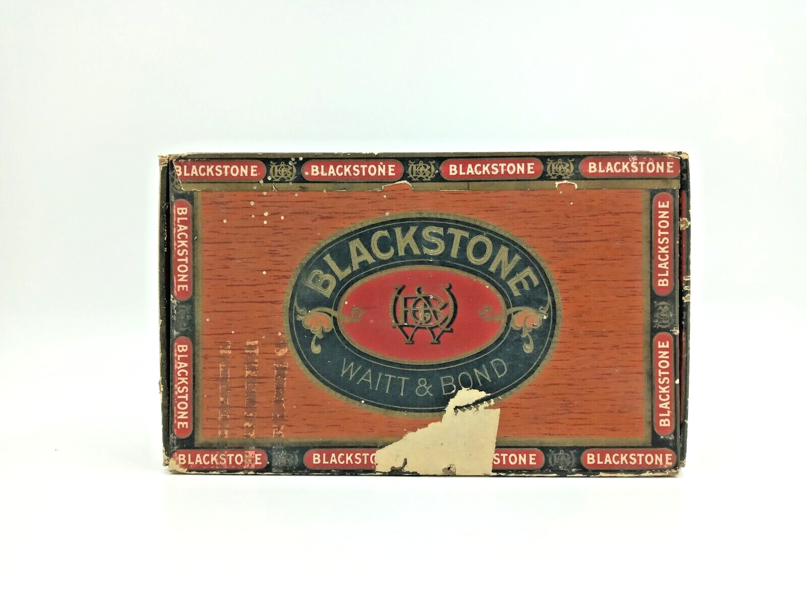 Vintage Empty Blackstone Bantam Cigar Box Waitt & Bond Factory No 5 NJ - Damaged
