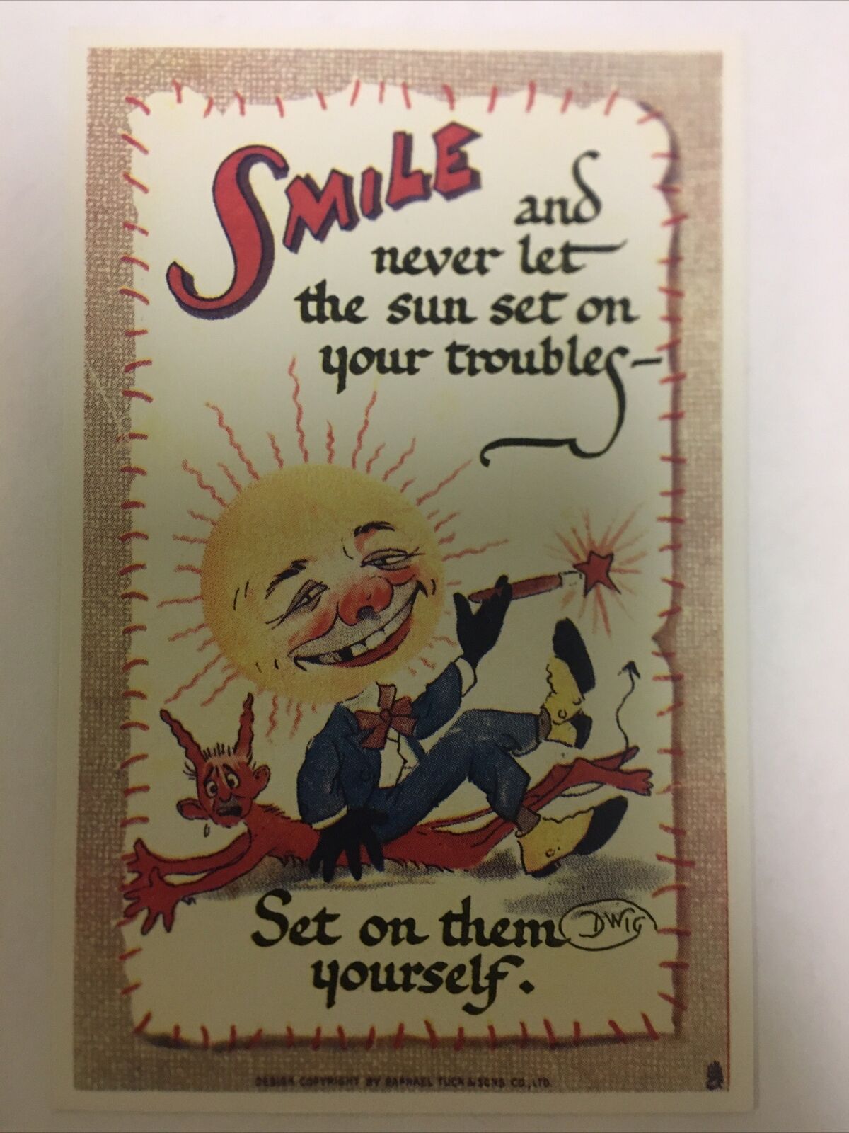 Smile…. Vintage Postcard
