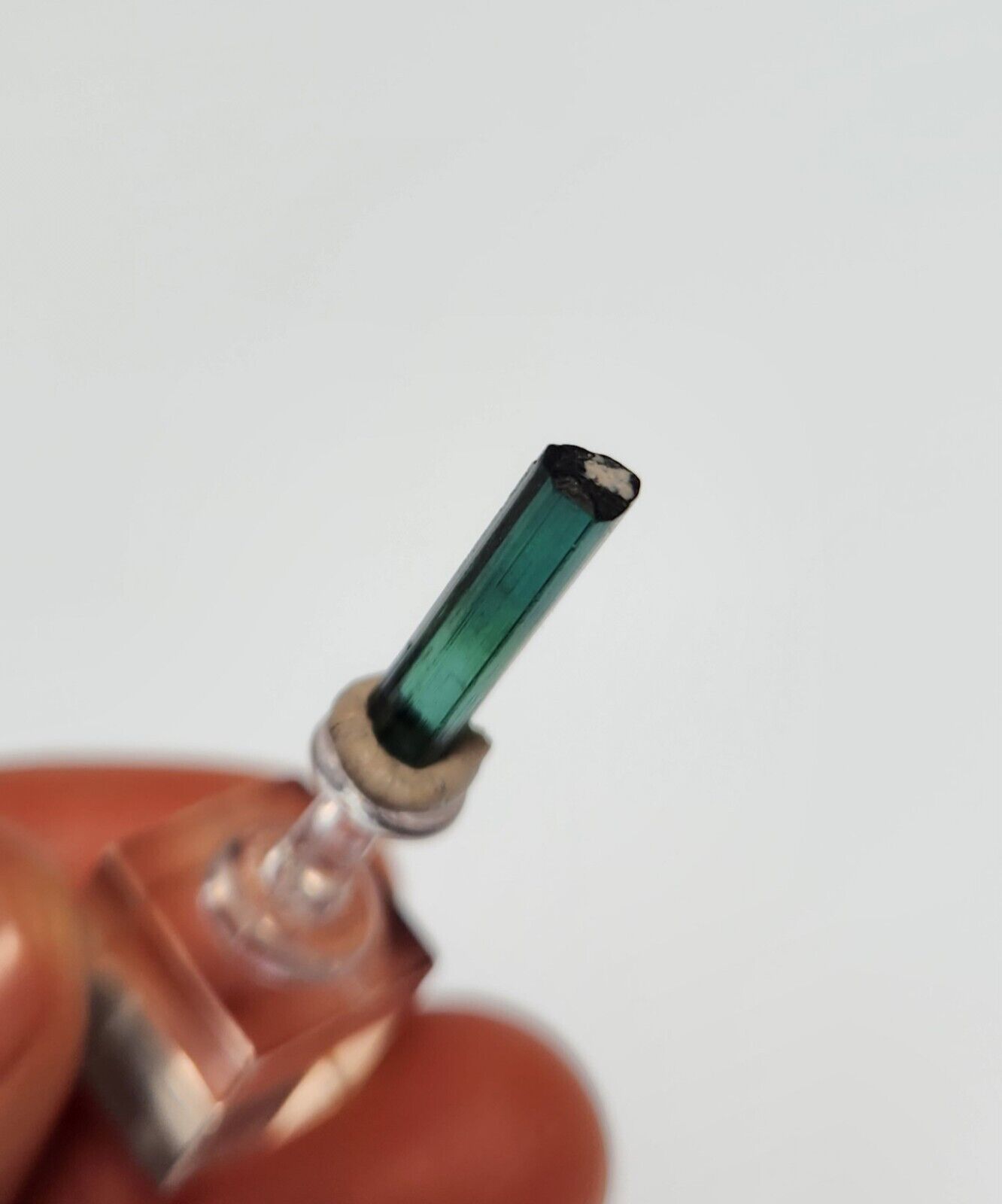 Bicolor Blue Green Indicolite Tourmaline Terminated Gem Crystal - Brazil 0.52g