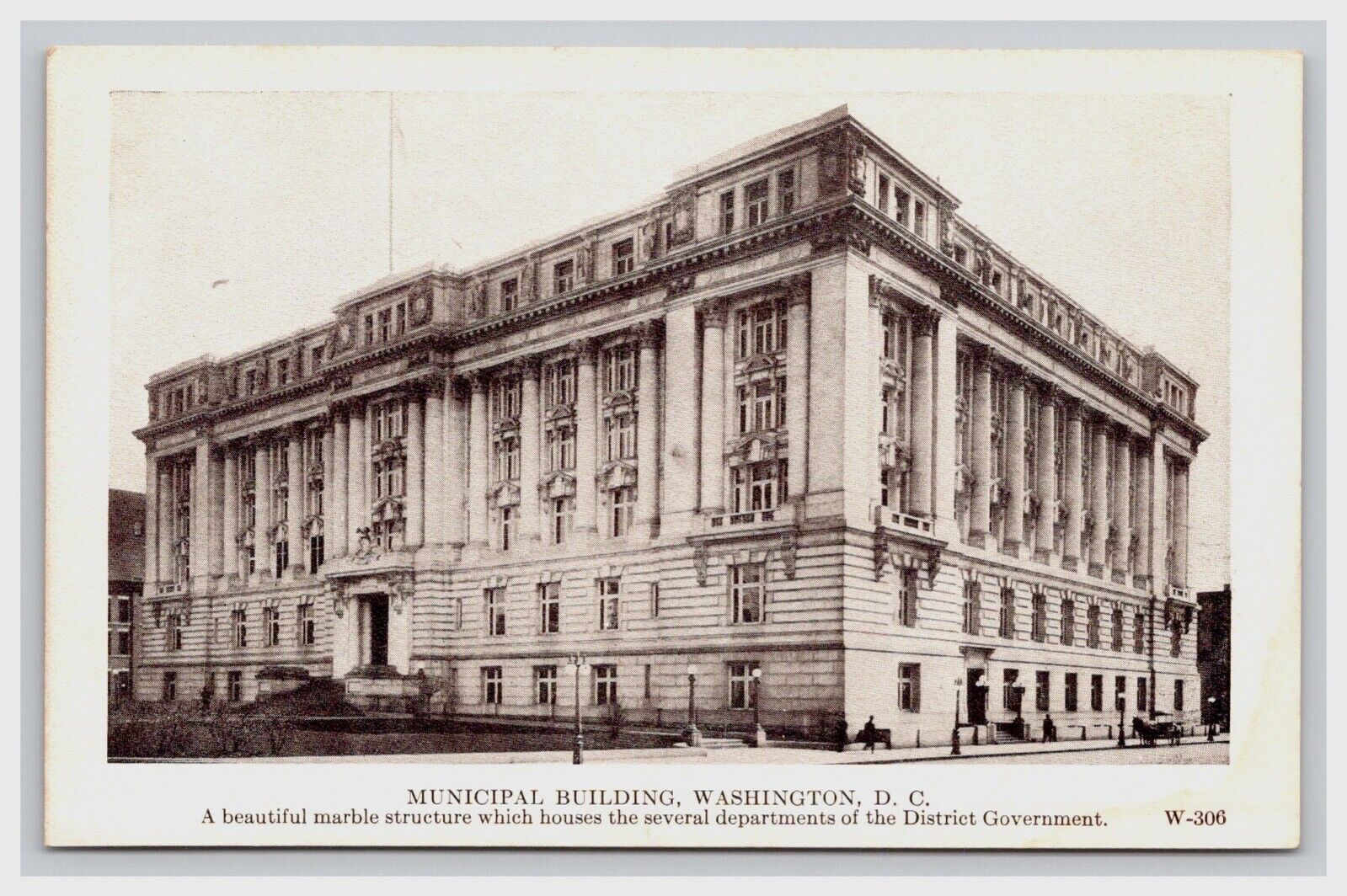 Postcard: DC Municipal Building, Washington DC - Unposted